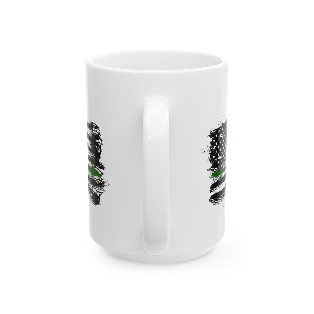 Thin Green Line Flag Patriotic Coffee & Tea Mug