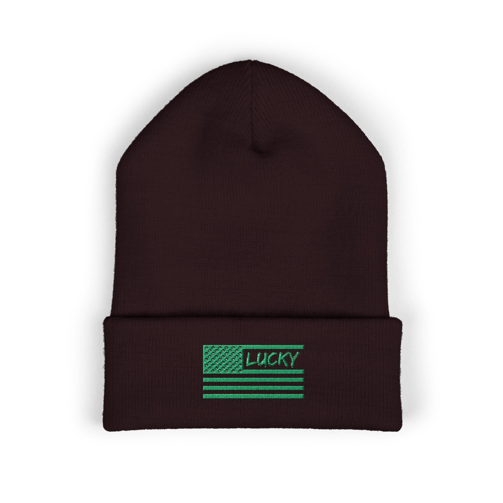 St. Patrick's Day Embroidered Beanie — Classic Cuffed Beanie