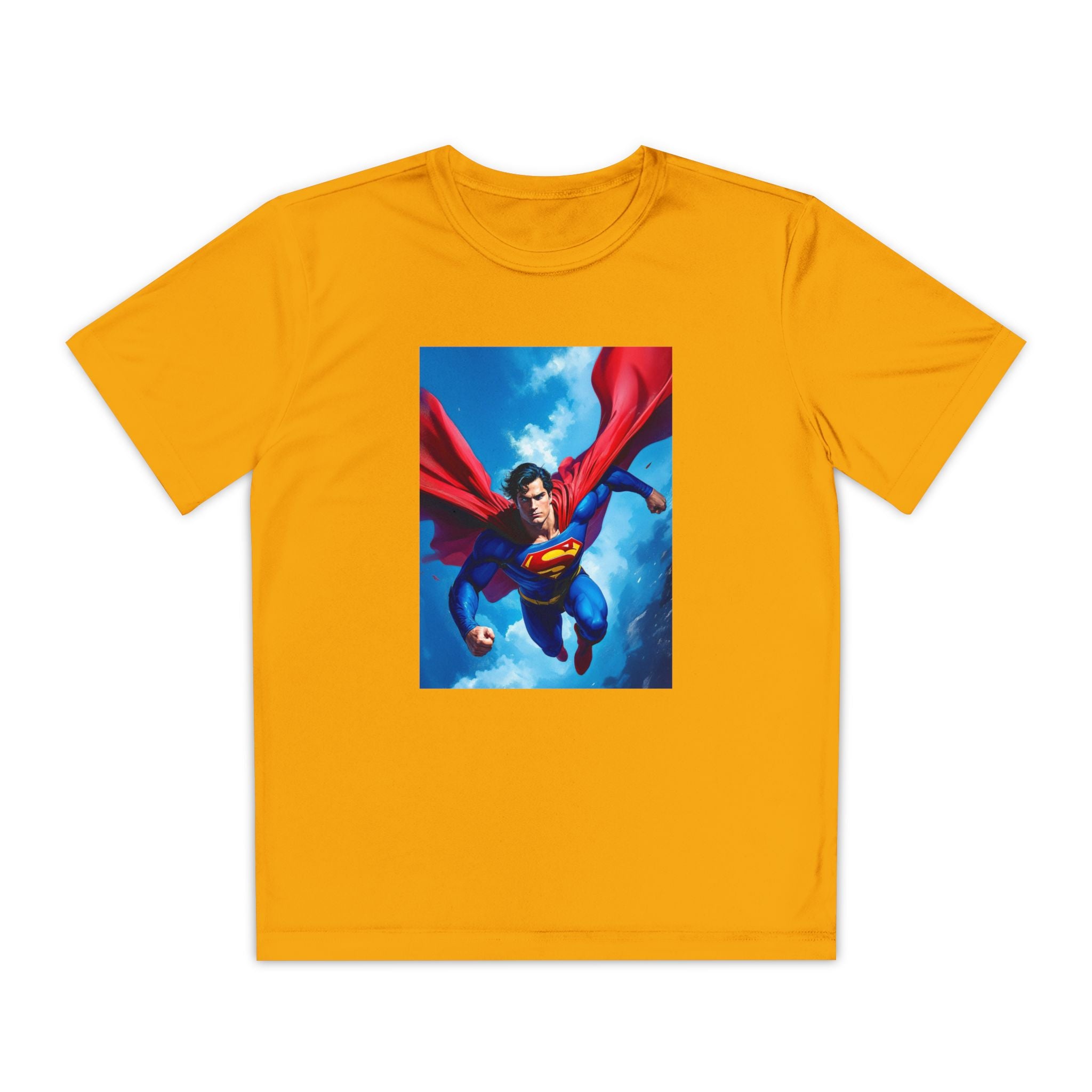 Superman Superhero Marvel T-Shirt, Youth Competitor Tee,  Kids Comic Book Hero Top, Children's Graphic Tee, Youth Super Power T-Shirt