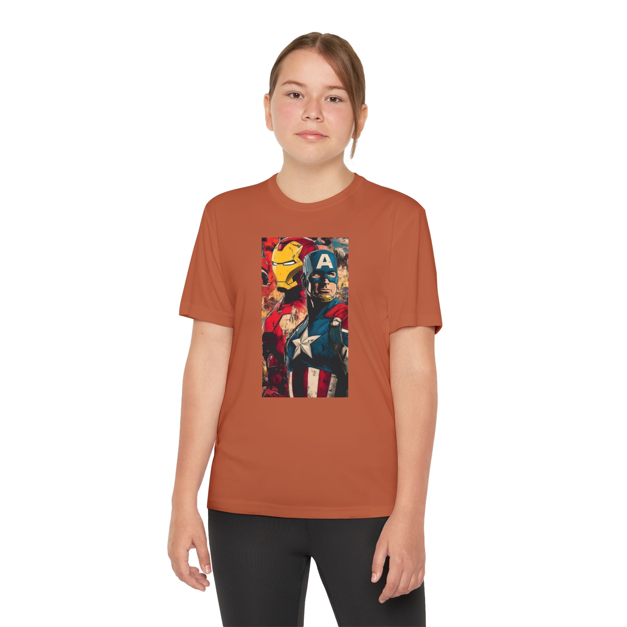 Advengers Youth T-Shirt Sports Graphic Tee, Cool Athletic Shirt for Kids, Perfect for Sports Events, Team Spirit