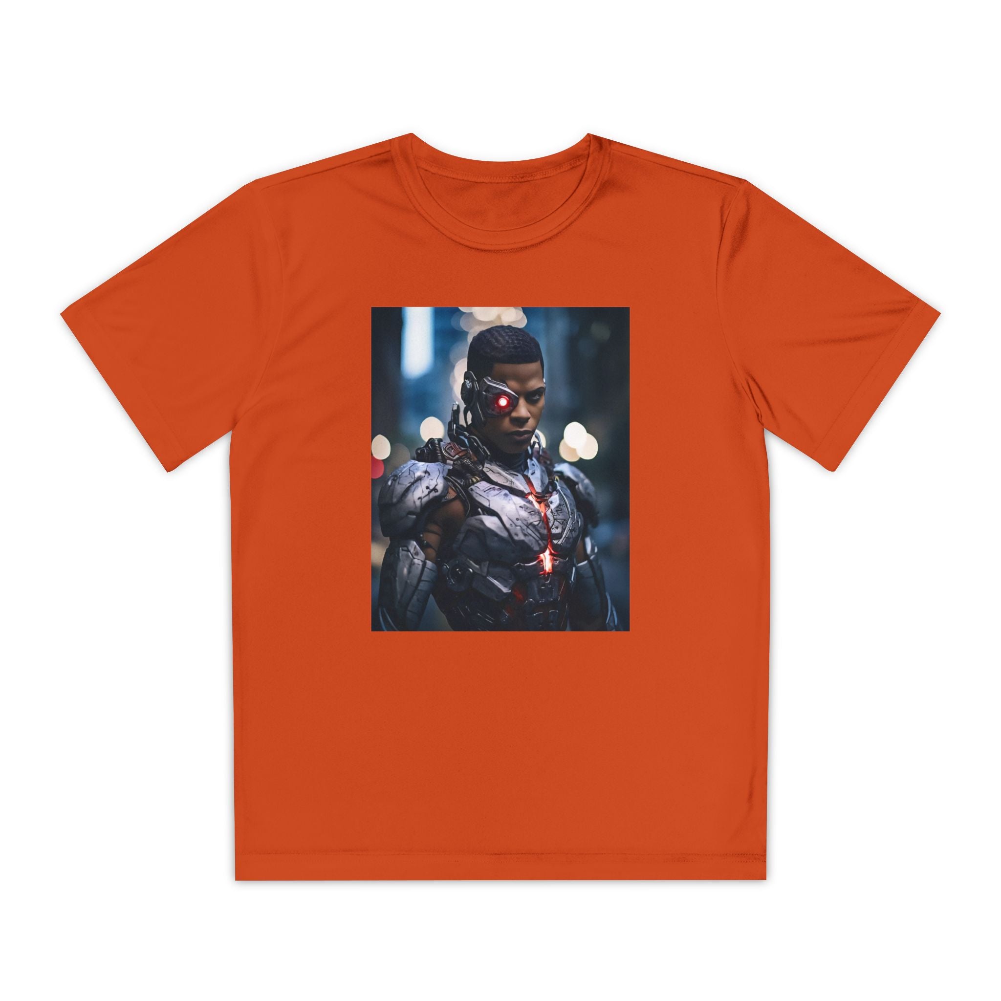 Cyborg Superhero Marvel Patriotic, Kids Graphic T-Shirt, Boys Hero Top, Girls Comic Book Clothing, Birthday