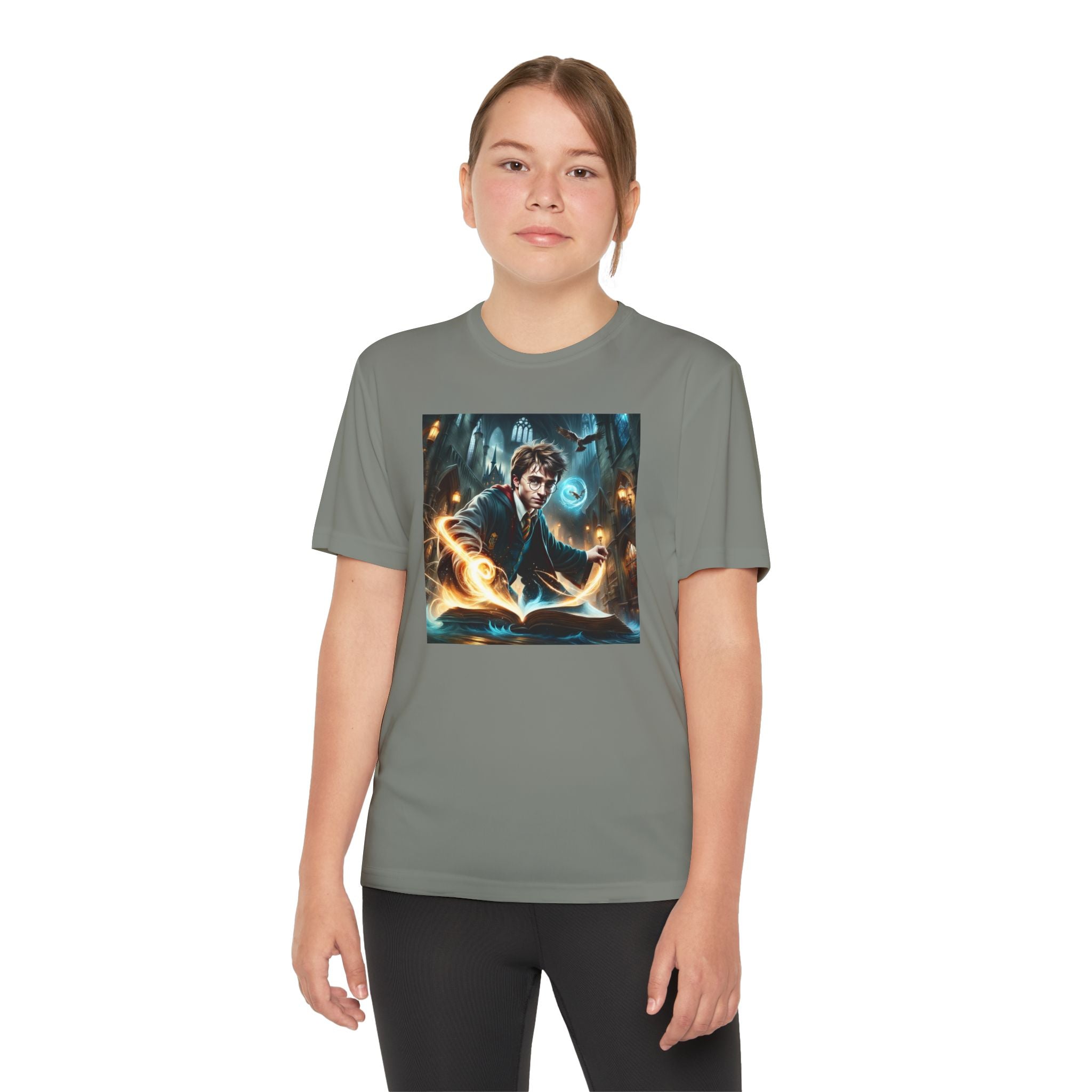 Youth Competitor Tee - Harry Potter, Wizard School Shirt, Magical Kids Top, Hogwarts Fan Gift, Sorcerer's Stone T-Shirt