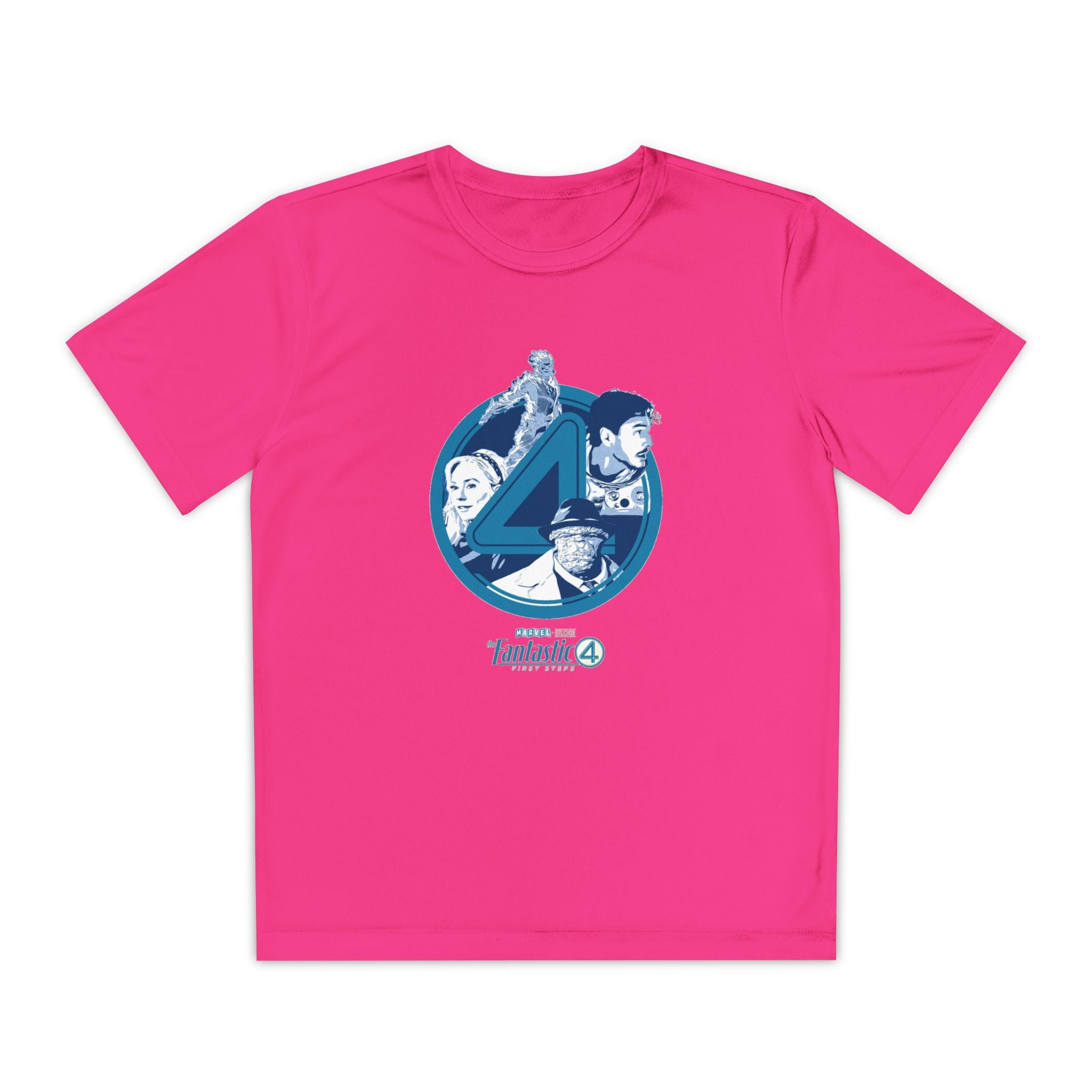 Fantastic 4 Youth T-Shirt Sports Graphic Tee, Cool Athletic Shirt for Kids, Perfect for Sports Events, Team Spirit
