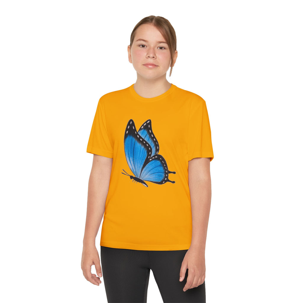 Butterffy Youth T-Shirt Sports Graphic Tee, Cool Athletic Shirt for Kids, Perfect for Sports Events, Team Spirit