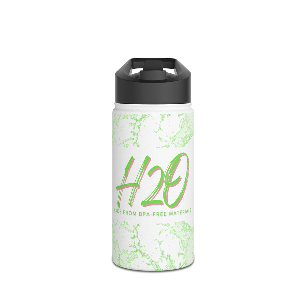 H2O Stainless Steel Water Bottle, Eco-Friendly Hydration for Travel, Sports, Yoga, Gifts, Outdoor Adventures