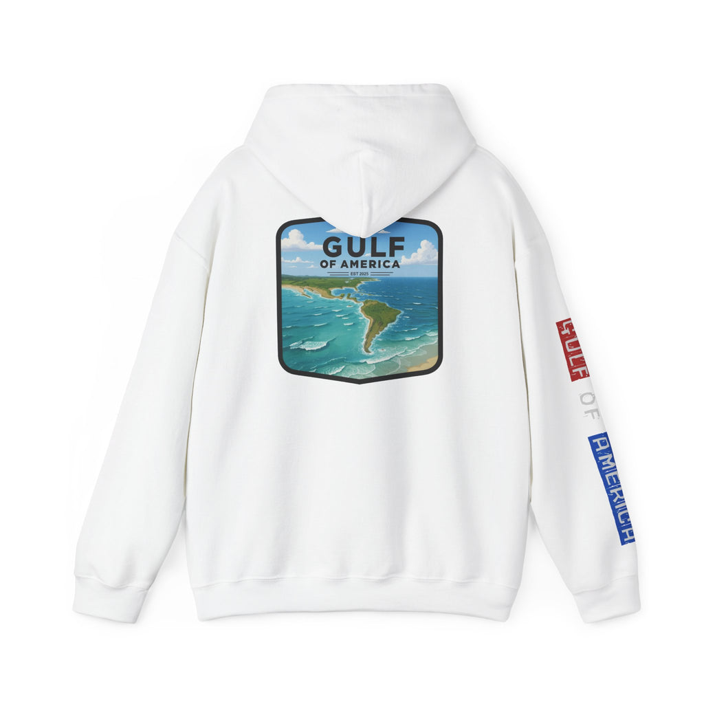 Gulf Of America Patriotic Hoodie, USA Patriotism Sweatshirt, American Flag Pullover, Independence Day Apparel, Fourth of July Gift