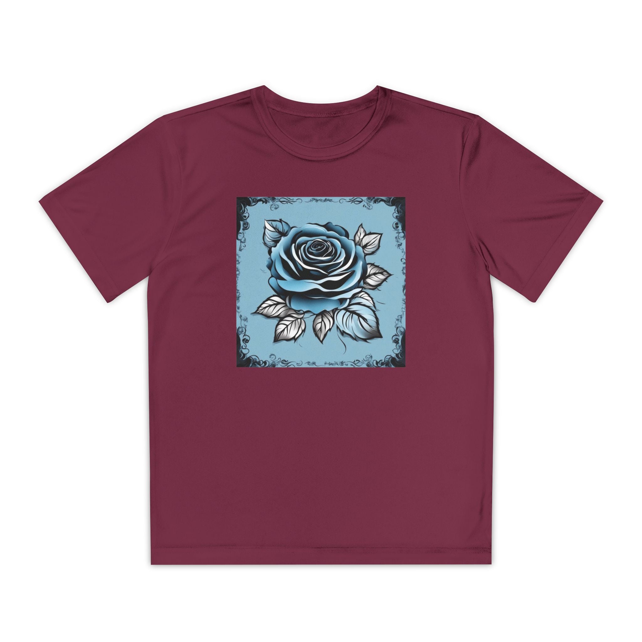 Flower Youth Tshirt, Girls Floral Tee, Kids Spring Shirt, Children's Botanical Top, Teen Blossom T-Shirt
