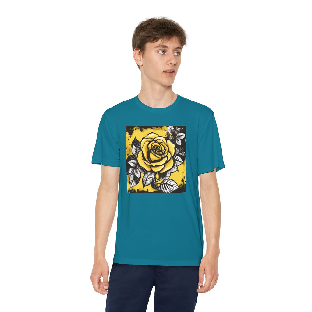 Flower Youth Tshirt, Girls Floral Tee, Kids Spring Shirt, Children's Botanical Top, Teen Blossom T-Shirt
