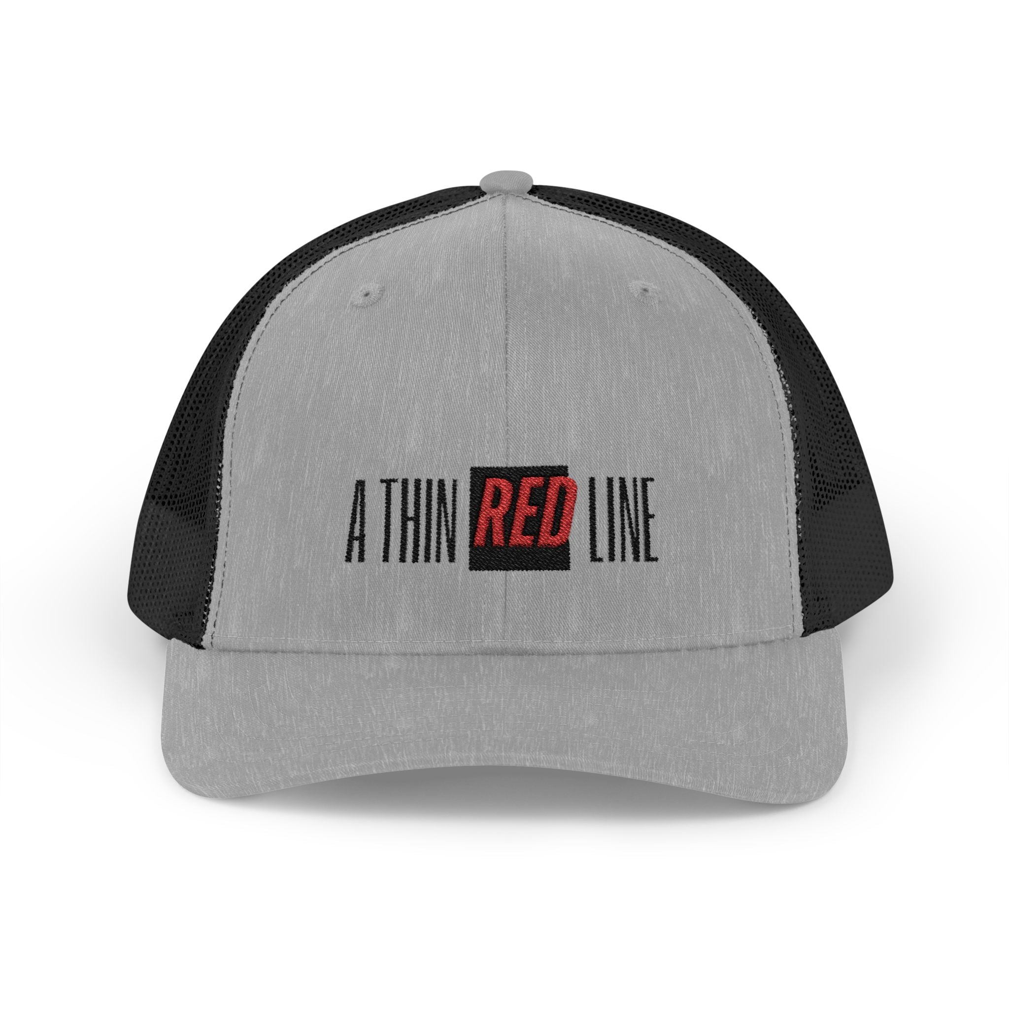 Firefighter Thin Red Line Snapback Trucker Cap with Thin Red Line Design, Ideal for First Responders, Everyday Wear