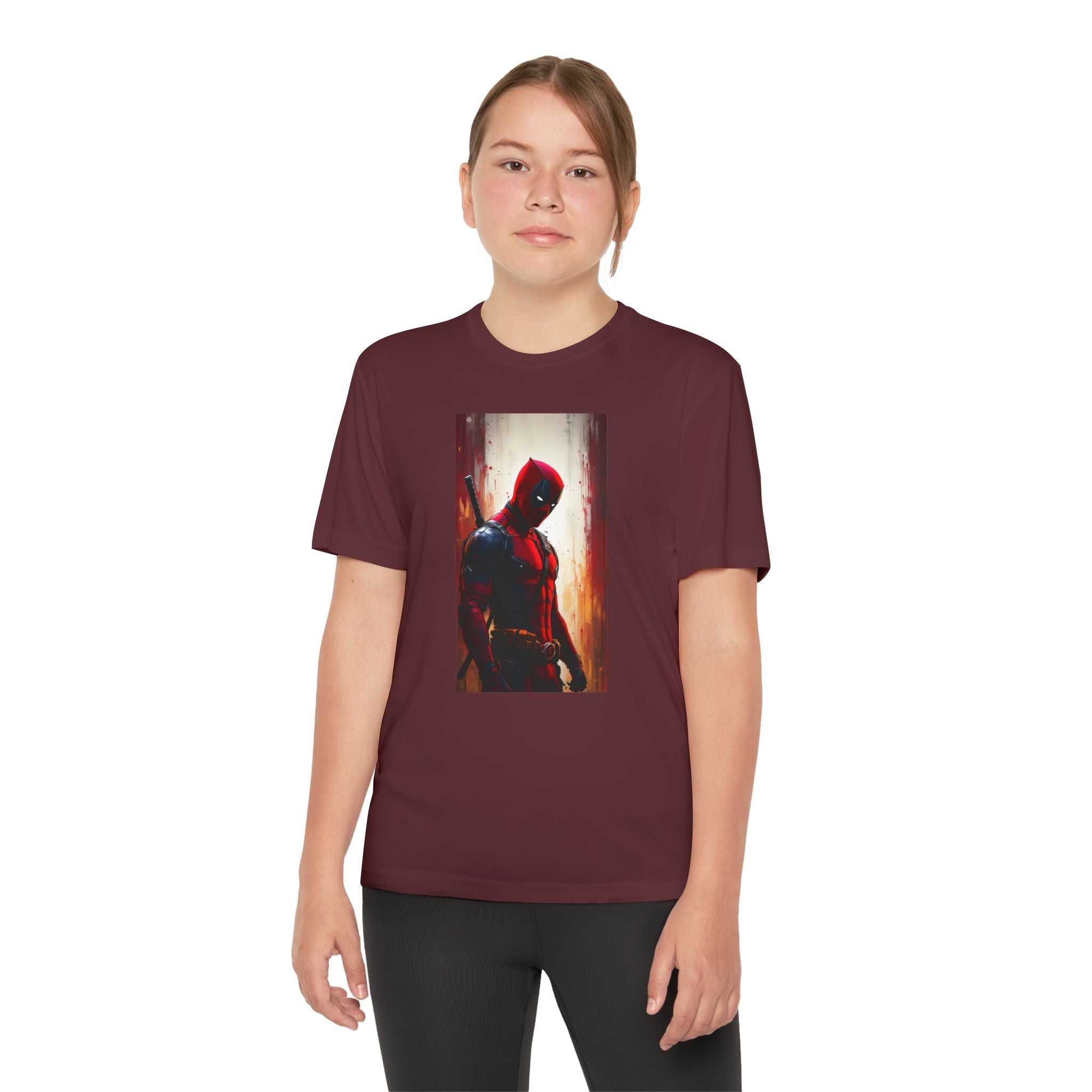 Deadpool Superhero Marvel Patriotic, Kids Graphic T-Shirt, Boys Hero Top, Girls Comic Book Clothing, Birthday