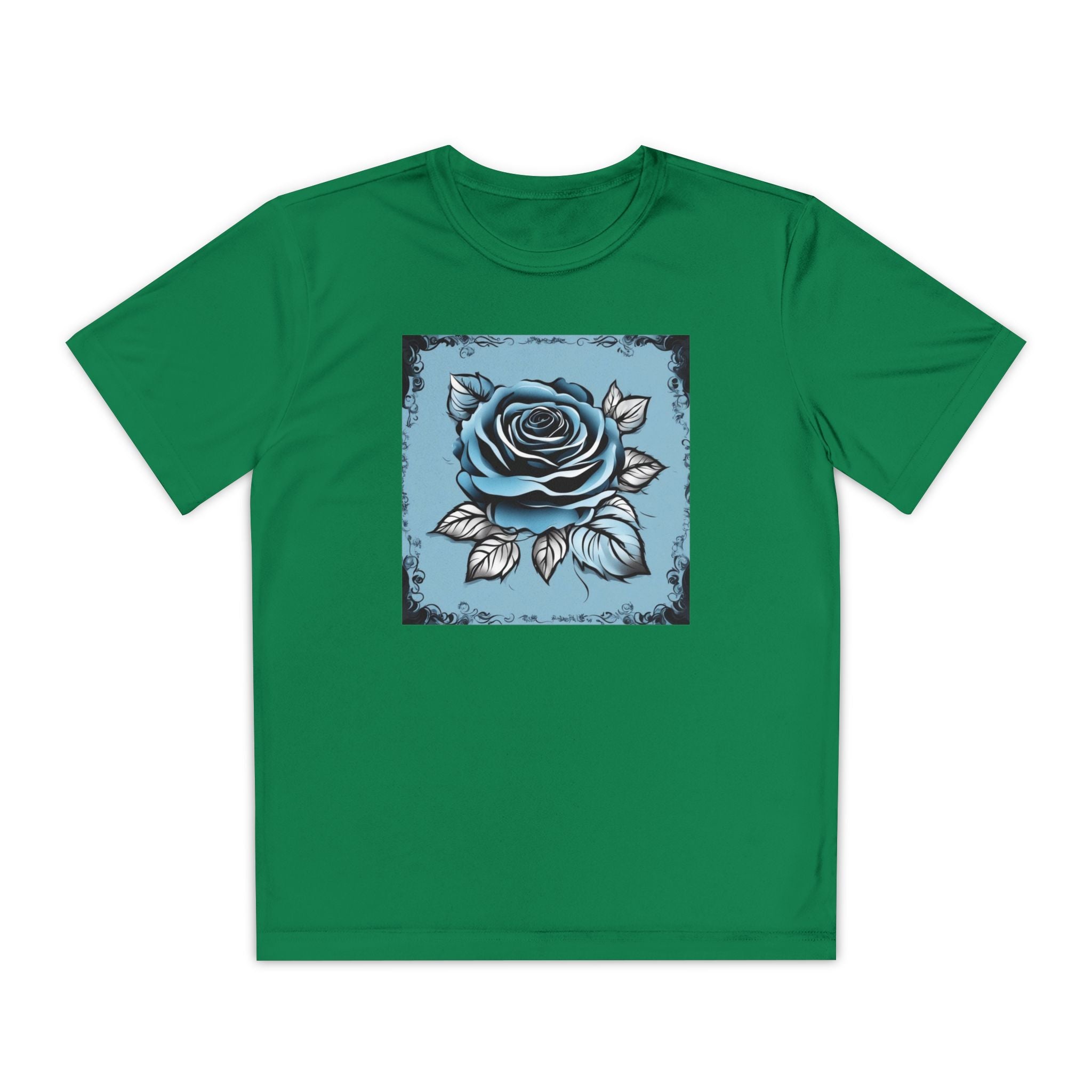 Flower Youth Tshirt, Girls Floral Tee, Kids Spring Shirt, Children's Botanical Top, Teen Blossom T-Shirt
