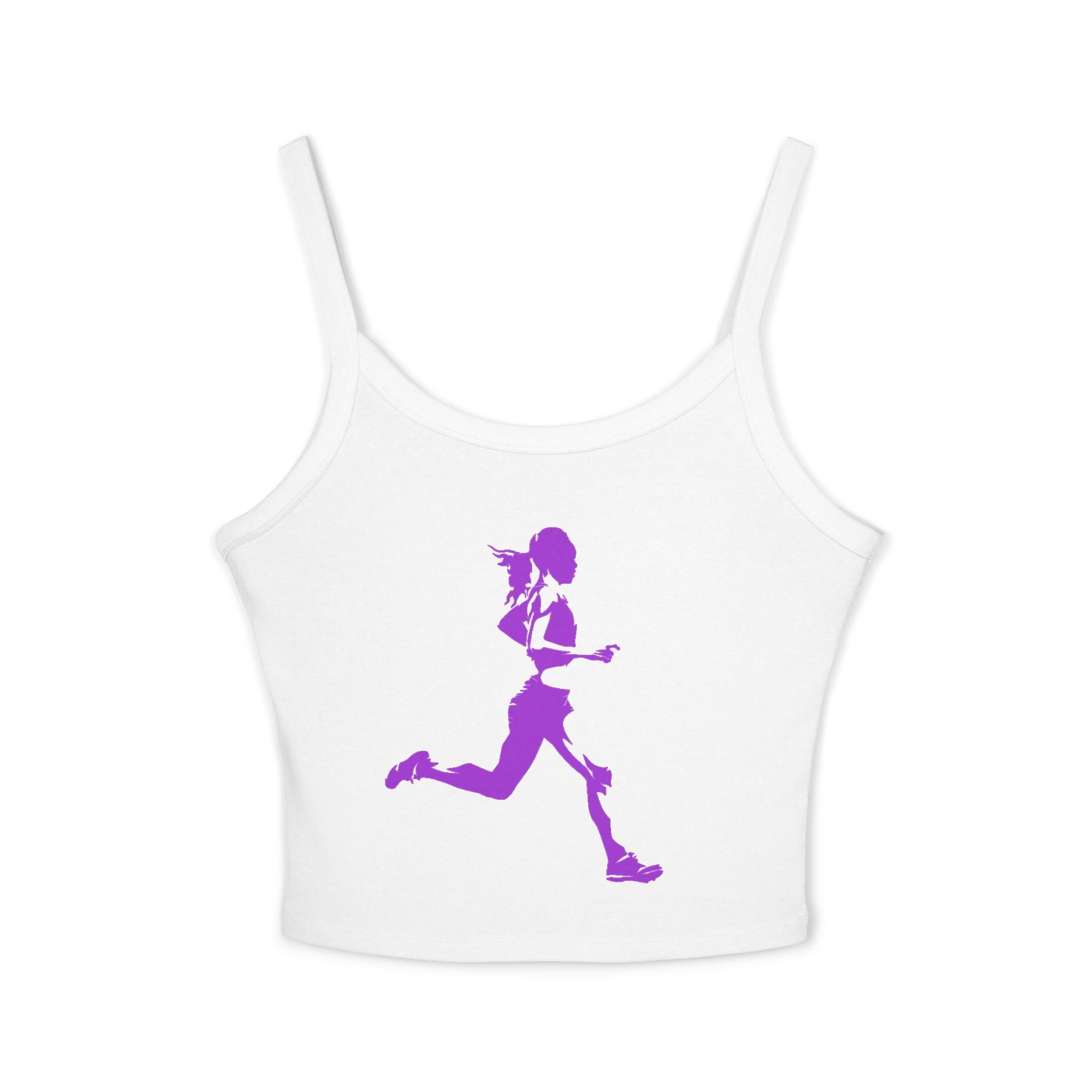 Running Woman Tank Top, Athletic Workout Top, Fitness Sleeveless Shirt, Jogging Muscle Tee, Exercise Gym Cami