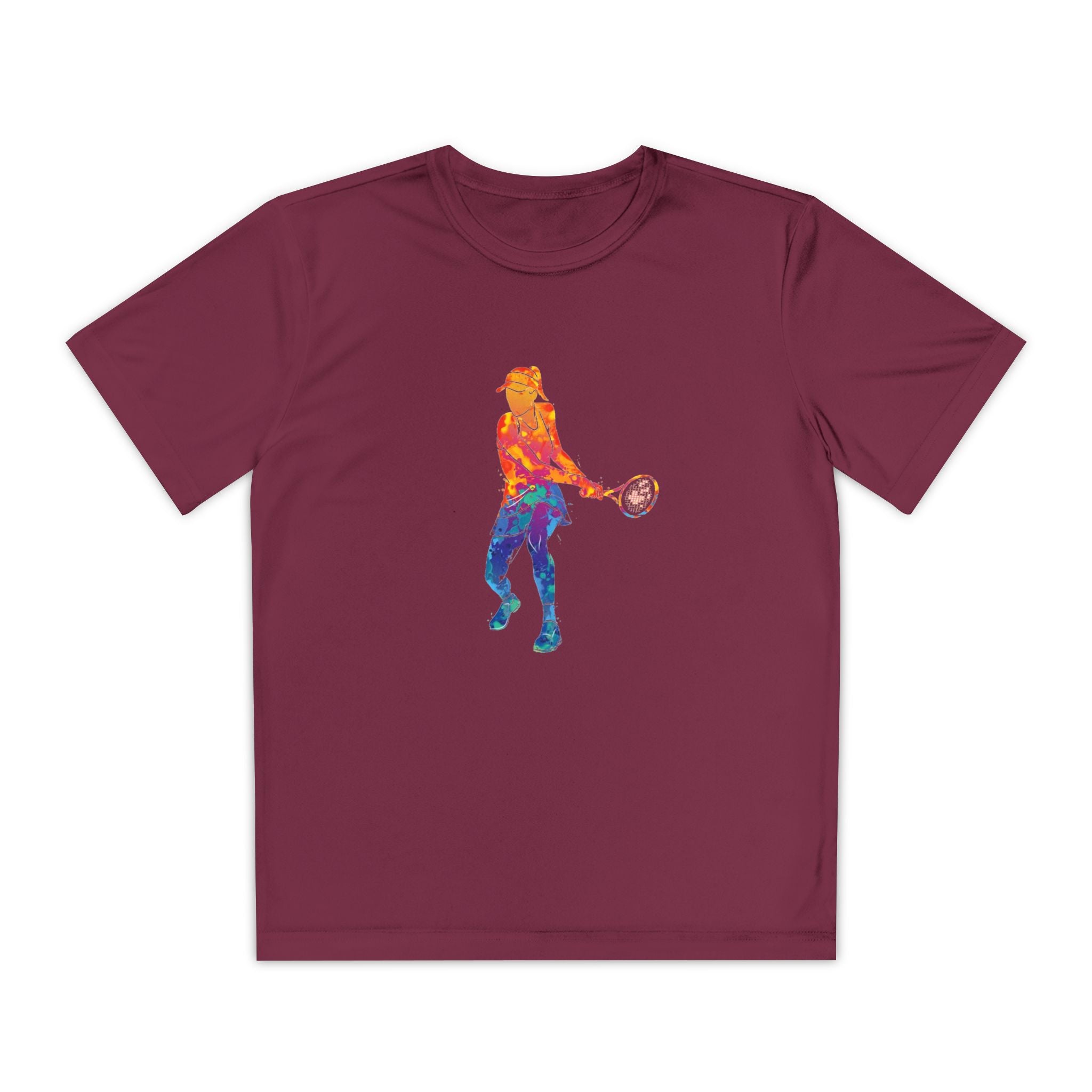 Tennis Youth Sports Graphic Tee, Cool Athletic Shirt for Kids, Perfect for Sports Events, Team Spirit, Birthday Gift, Summer Activities