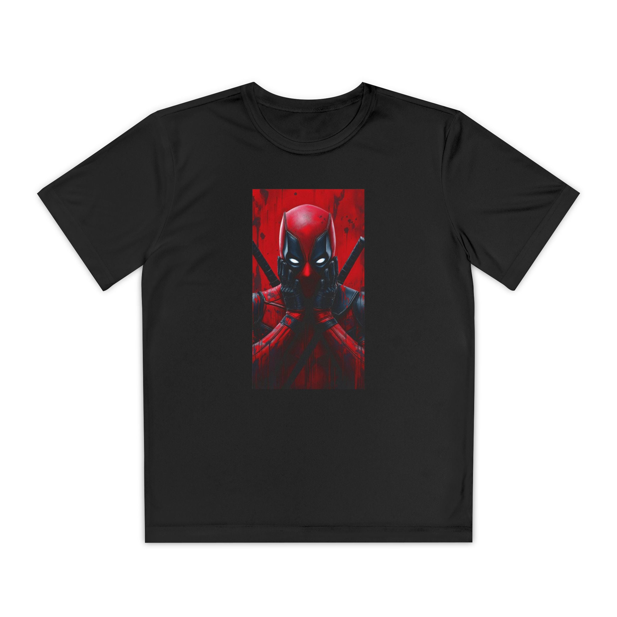 Deadpool Superhero Marvel Patriotic, Kids Graphic T-Shirt, Boys Hero Top, Girls Comic Book Clothing, Birthday