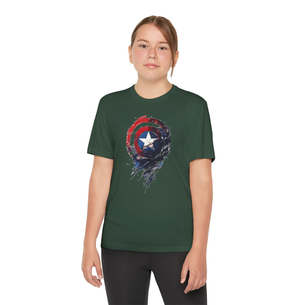 Advengers Youth T-Shirt Sports Graphic Tee, Cool Athletic Shirt for Kids