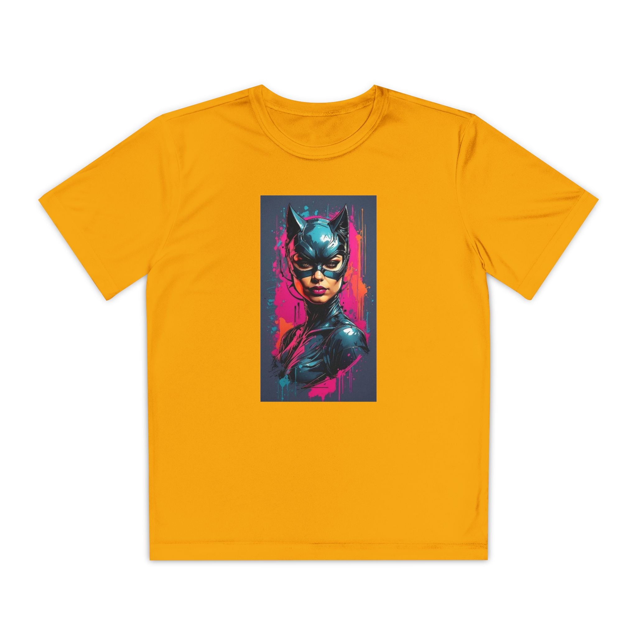 Superhero Youth T-Shirt Sports Graphic Tee, Cool Athletic Shirt for Kids