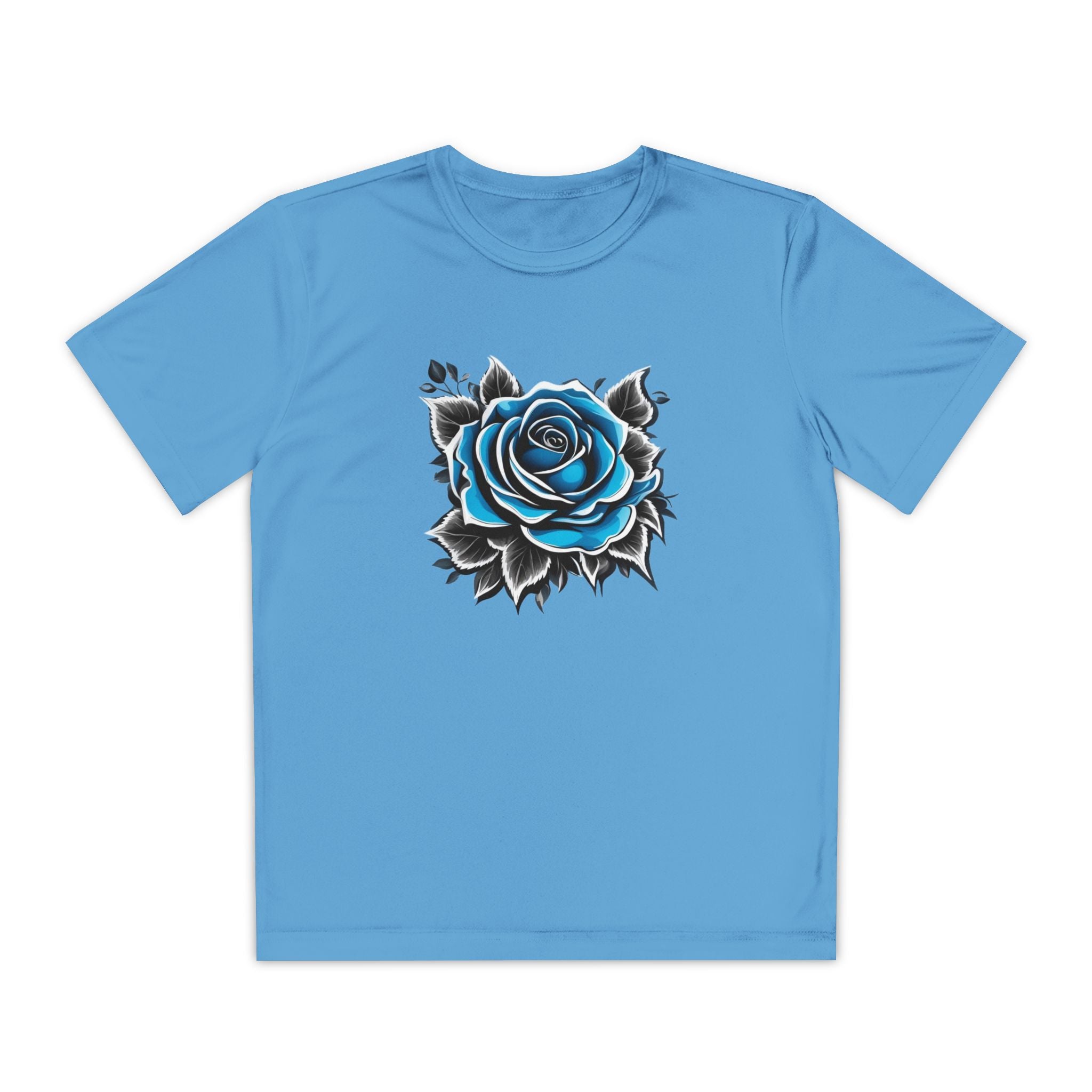 Flower Youth T-Shirt Sports Graphic Tee, Cool Athletic Shirt for Kids
