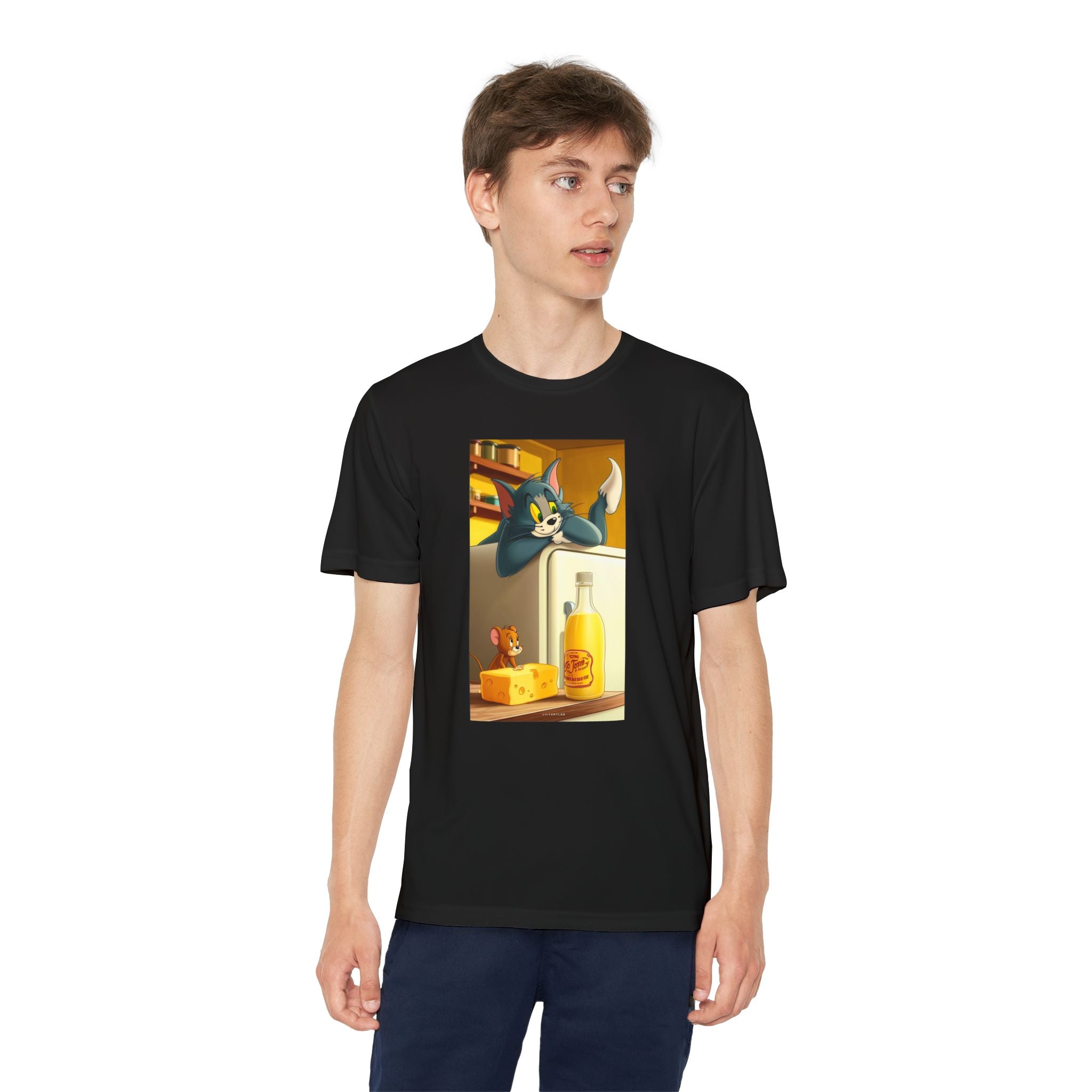 Youth Competitor Tee with Tom And Jerry design, Cartoon Graphic Kid's T-Shirt, Kids Tee, Children's Clothing, Funny Tee for Boys and Girls