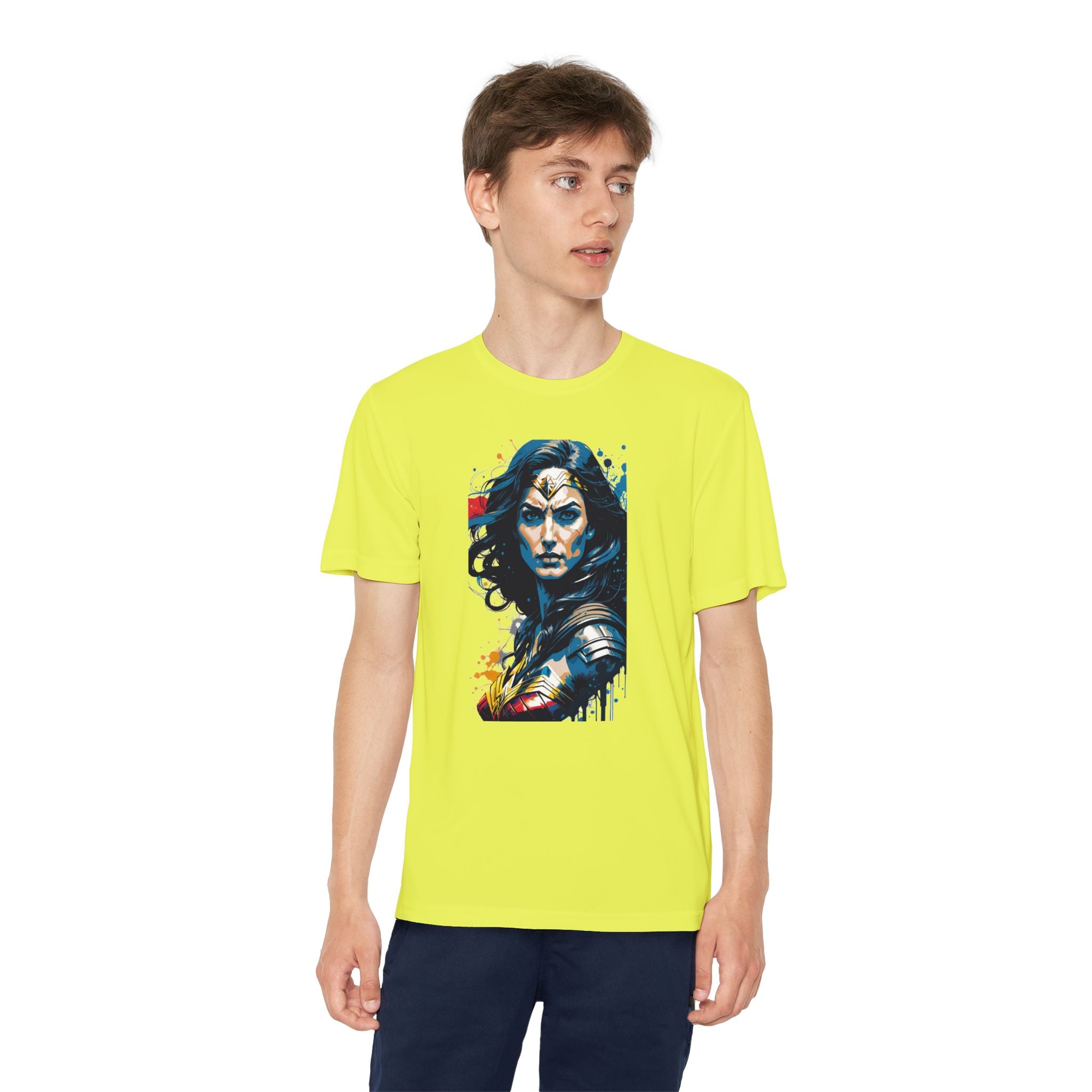 Superhero Youth T-Shirt Sports Graphic Tee, Cool Athletic Shirt for Kids