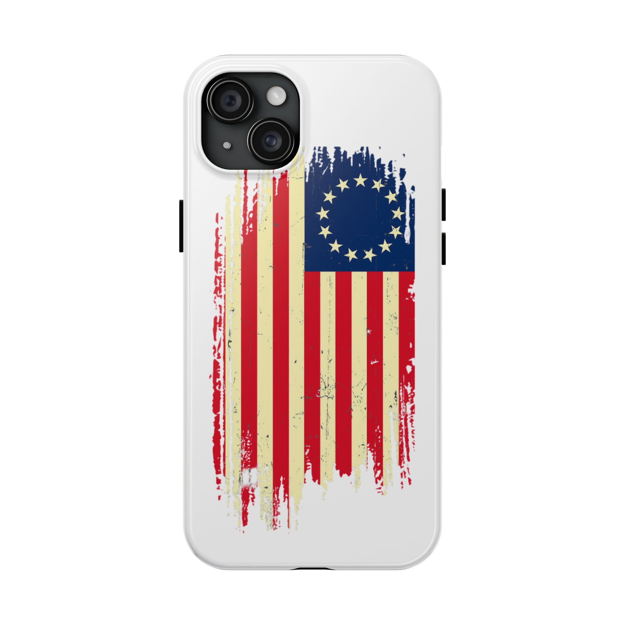 Patriotic Phone Cases with Vintage Flag Design, Tough Case for Independence Day, Memorial Day, 4th of July, Gift for Veterans, USA Pride