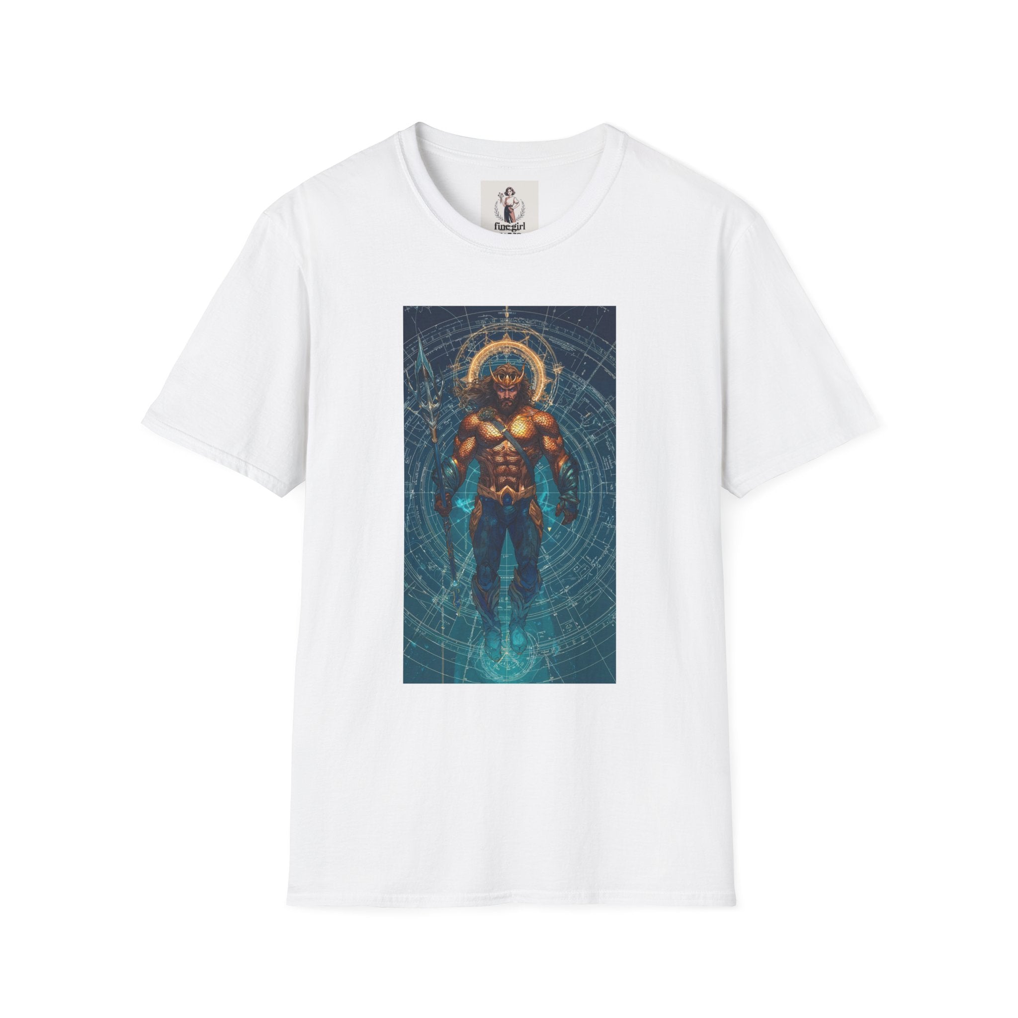 Aquaman Superhero Marvel Unisex Softstyle T-Shirt, Comic Book Tee, Geeky Clothing, Cosplay Costume Top