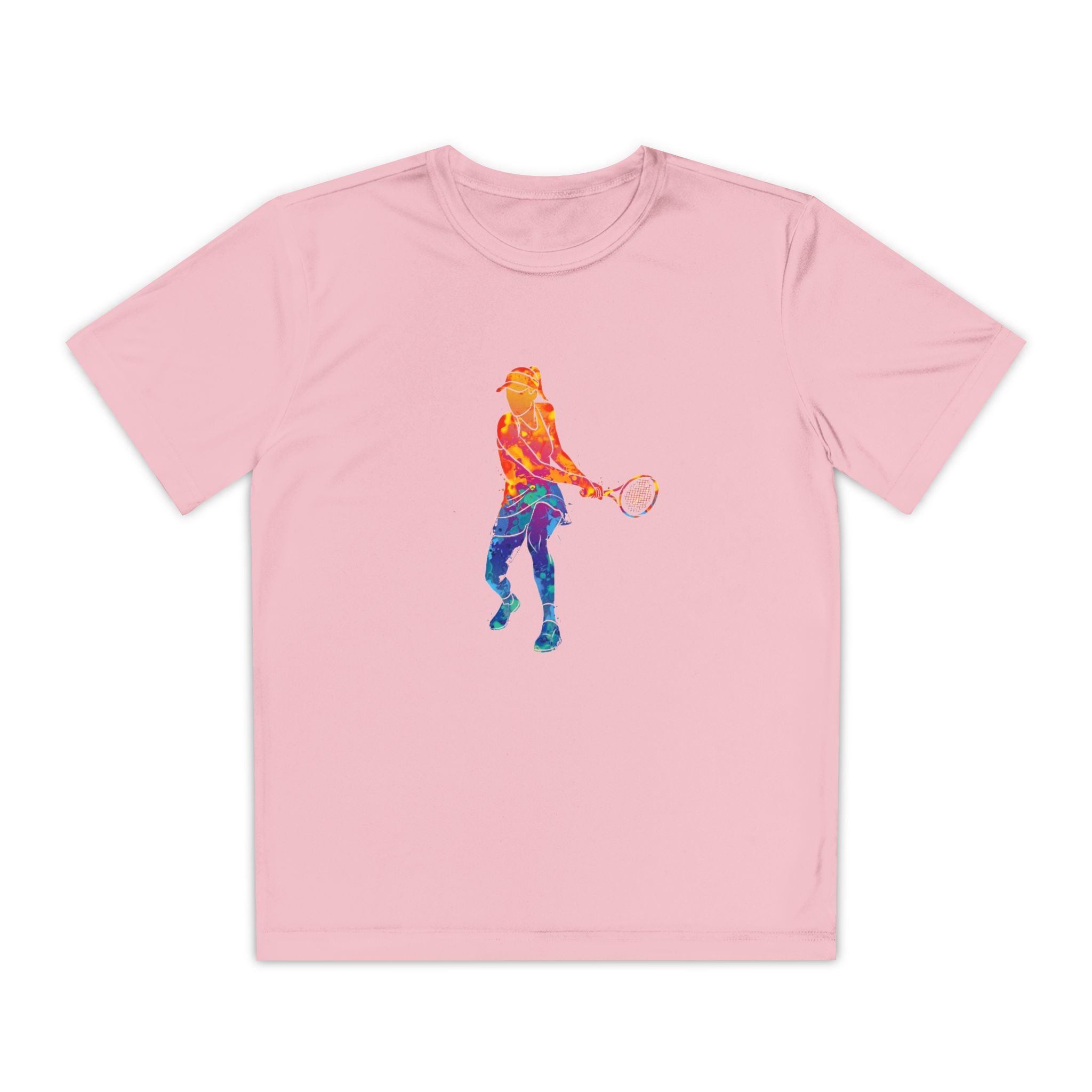 Tennis Youth Sports Graphic Tee, Cool Athletic Shirt for Kids, Perfect for Sports Events, Team Spirit, Birthday Gift, Summer Activities