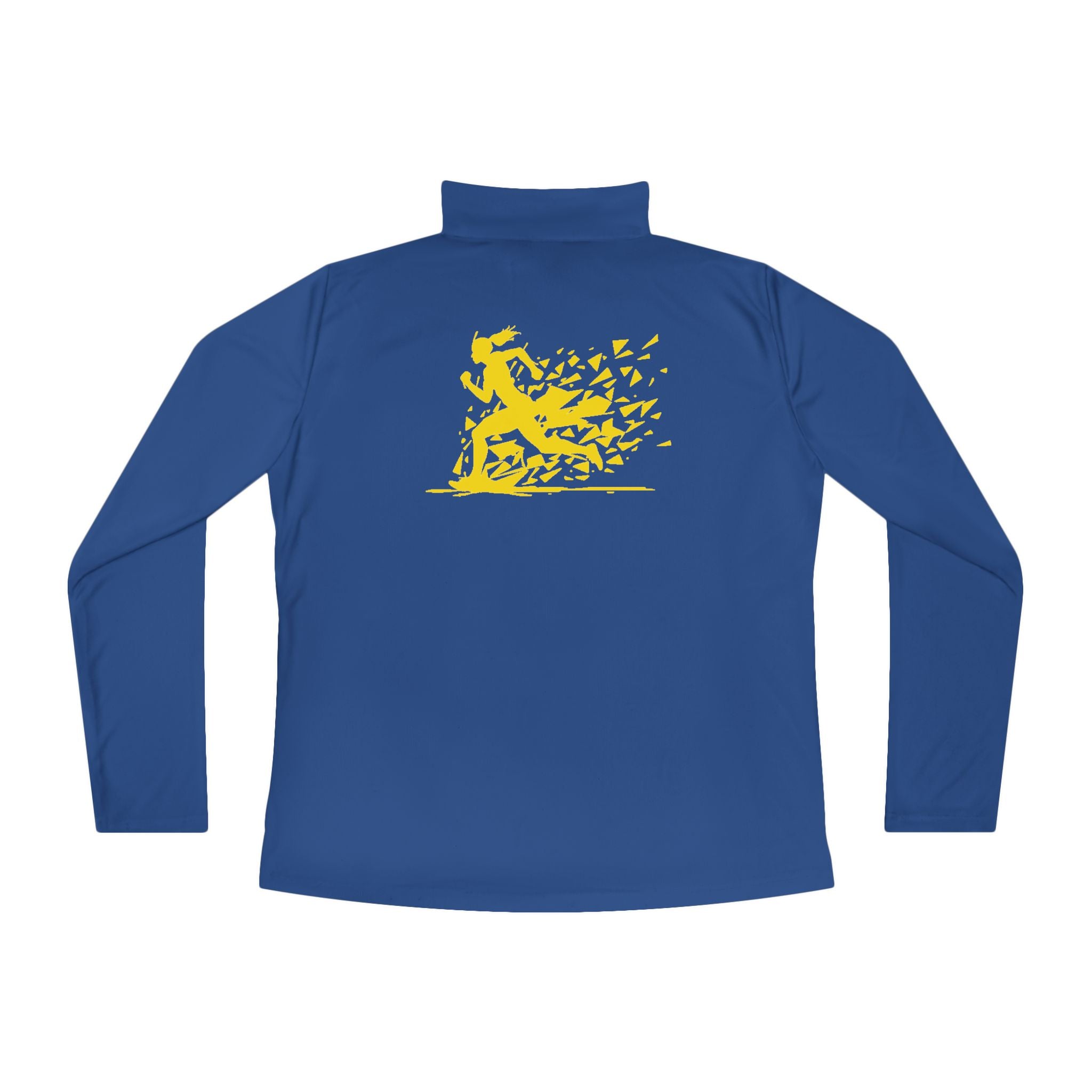 Ladies Quarter-Zip Pullover with Motivational Running Design, Athletic Apparel, Activewear, Sportswear, Fitness Gift, Running Top