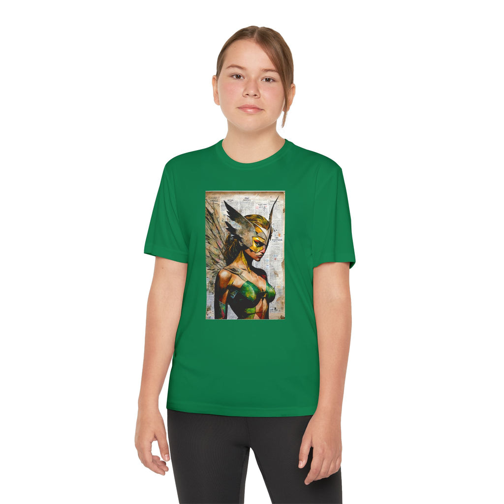 Superhero Youth T-Shirt Sports Graphic Tee, Cool Athletic Shirt for Kids