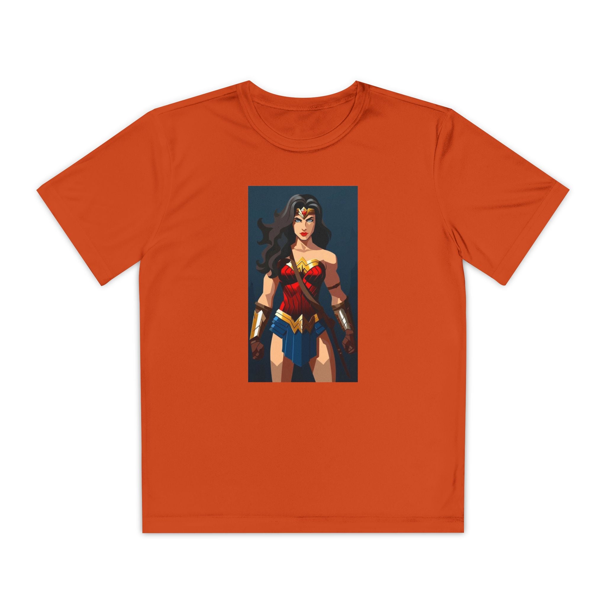 Superhero Youth T-Shirt Sports Graphic Tee, Cool Athletic Shirt for Kids