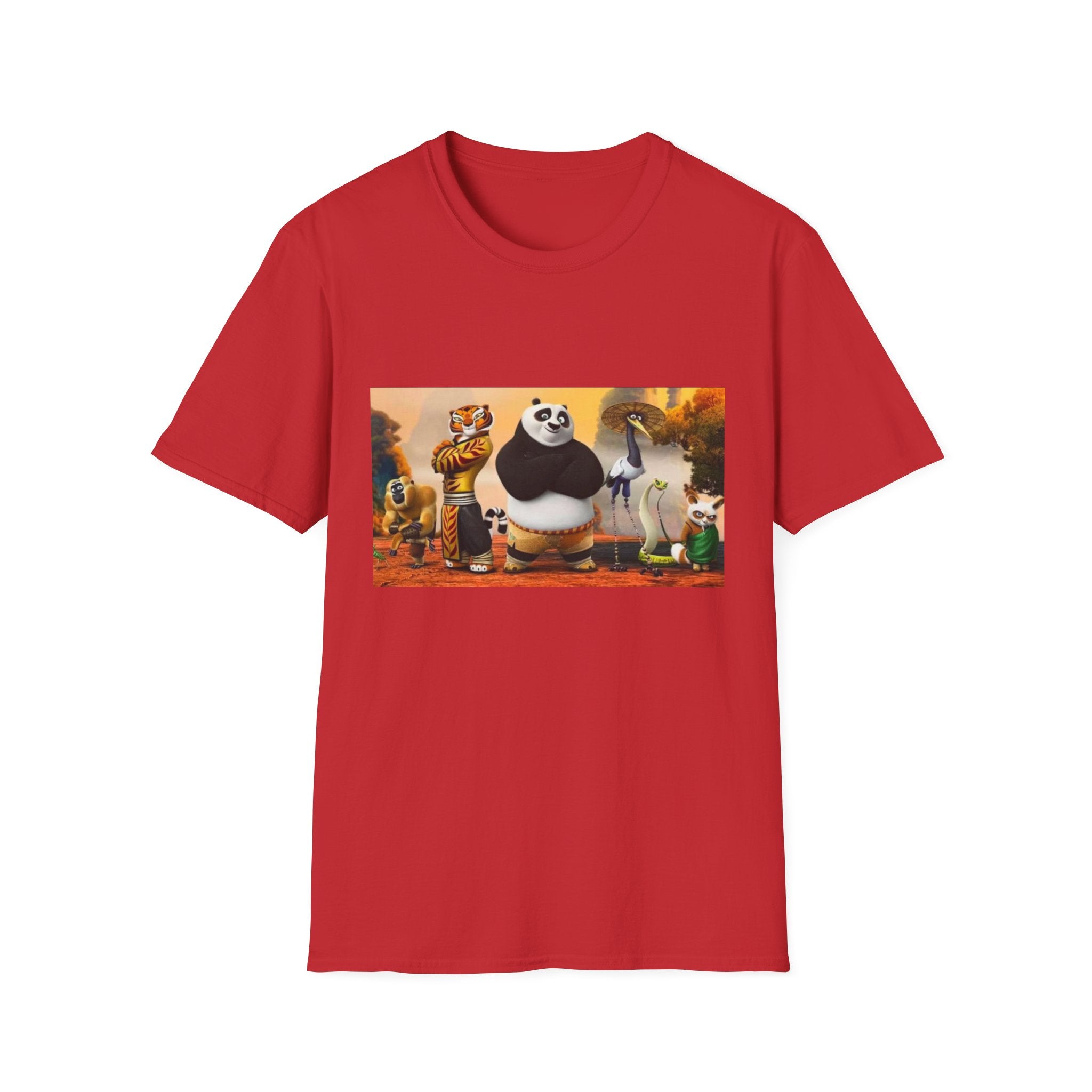 Kung Fu Panda Unisex Softstyle T-Shirt, DreamWorks Animation Youth Competitor Tee, Graphic Tee, Movie Fan Gift, Cult Classic Shirt, Comfy