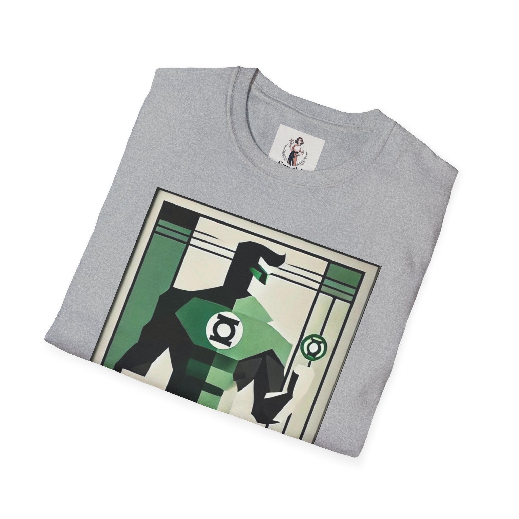 Green Lantern Superhero Marvel Unisex Softstyle T-Shirt, Comic Book Tee, Graphic Novel Shirt, Geeky Clothing, Cosplay Costume Top