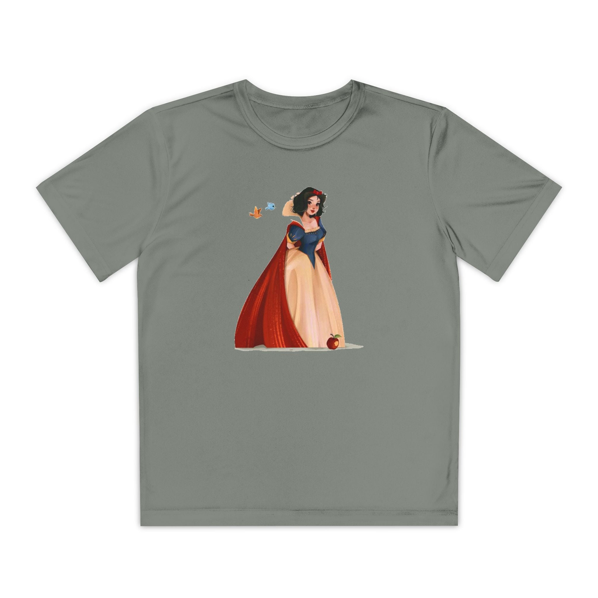 Snow White Youth T-Shirt Sports Graphic Tee, Cool Athletic Shirt for Kids, Perfect for Sports Events, Team Spirit