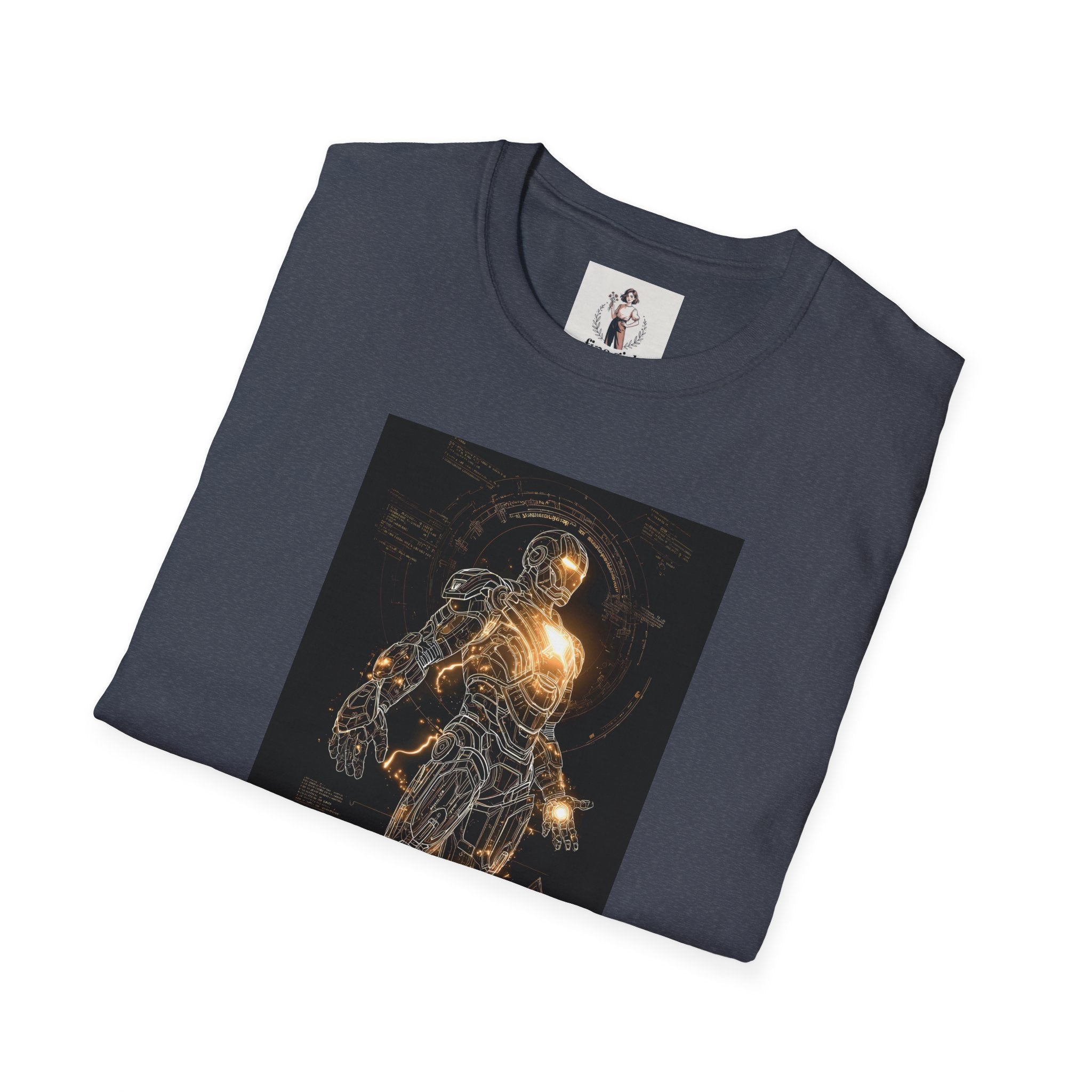 Ironman Superhero Marvel Unisex Softstyle T-Shirt, Comic Book Tee, Geeky Clothing, Cosplay Costume Top