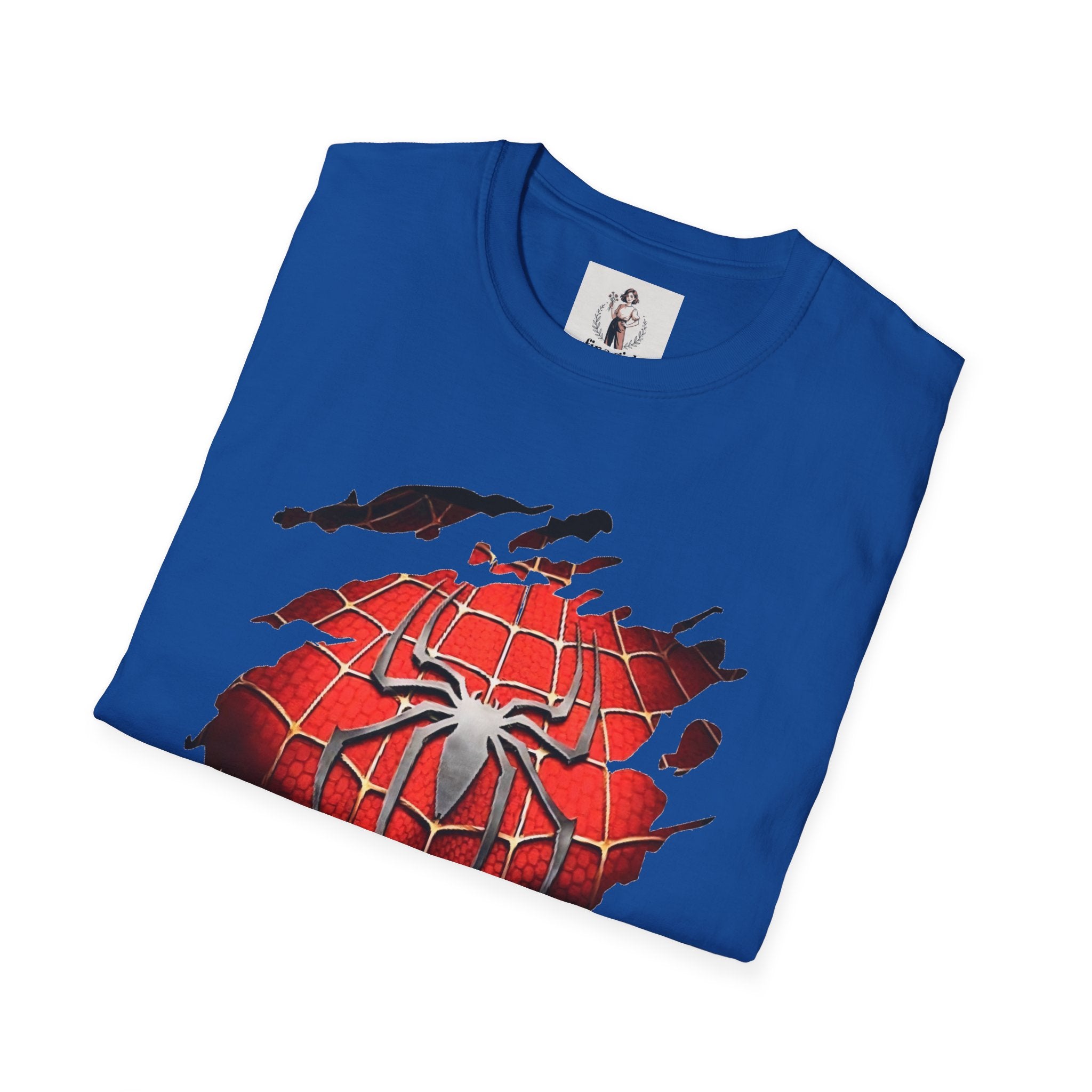 Spiderman Superhero Marvel Unisex Softstyle T-Shirt, Comic Book Tee, Geeky Clothing, Cosplay Costume Top
