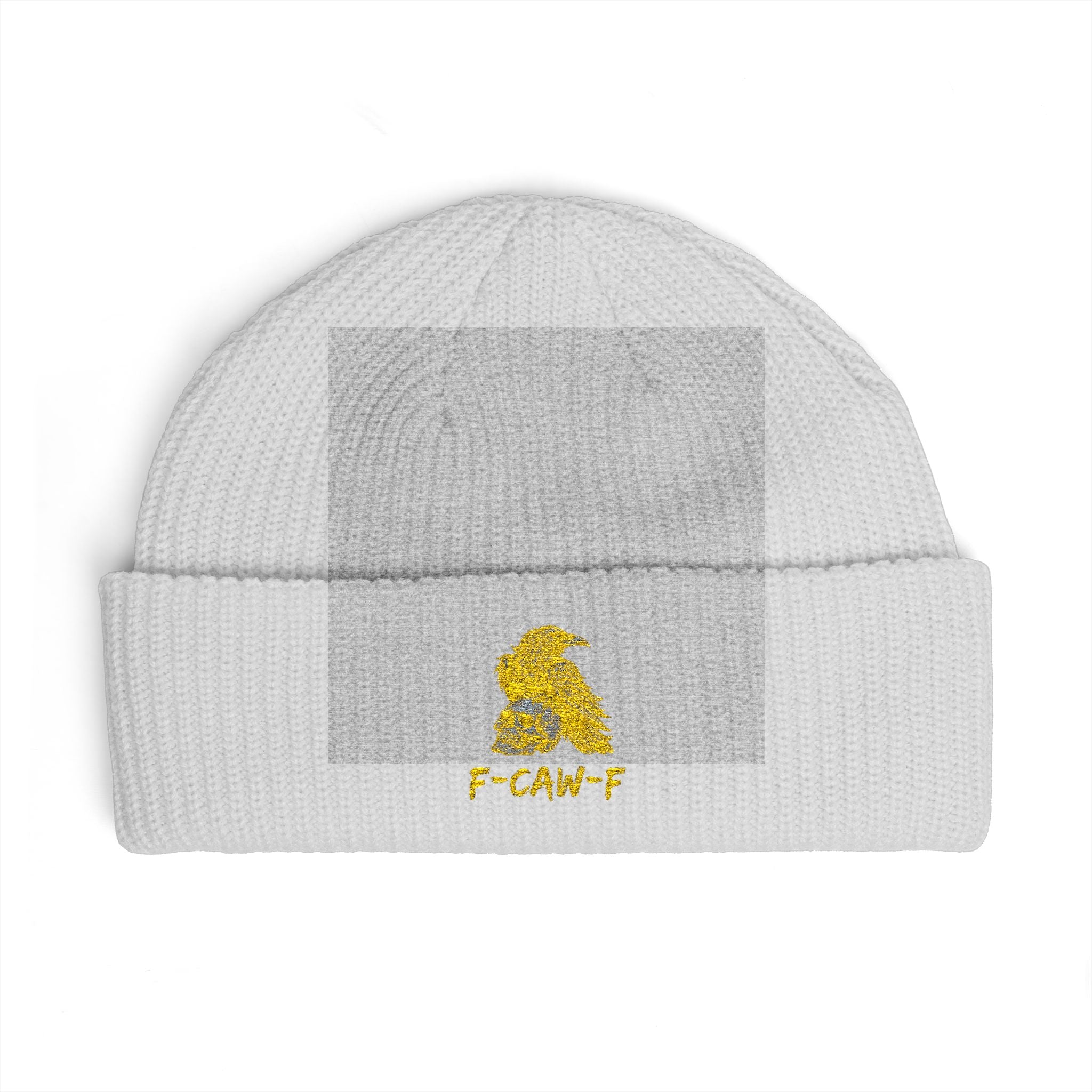F-CAW-F Beanie Hat - Knit Winter Cap, Warm Headwear, Cozy Skull Cap, Cute Slouchy Beanie, Stylish Knit Beanie