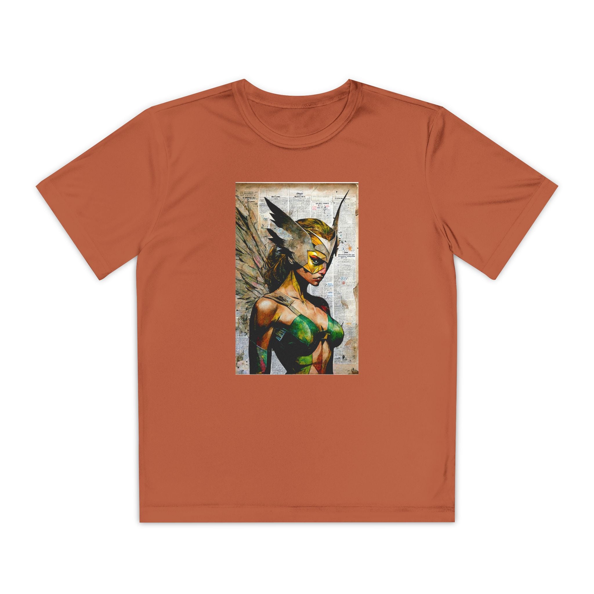 Superhero Youth T-Shirt Sports Graphic Tee, Cool Athletic Shirt for Kids
