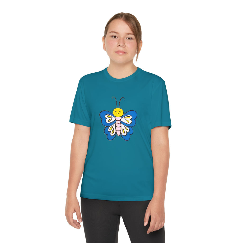 Butterffy Youth T-Shirt Sports Graphic Tee, Cool Athletic Shirt for Kids, Perfect for Sports Events, Team Spirit