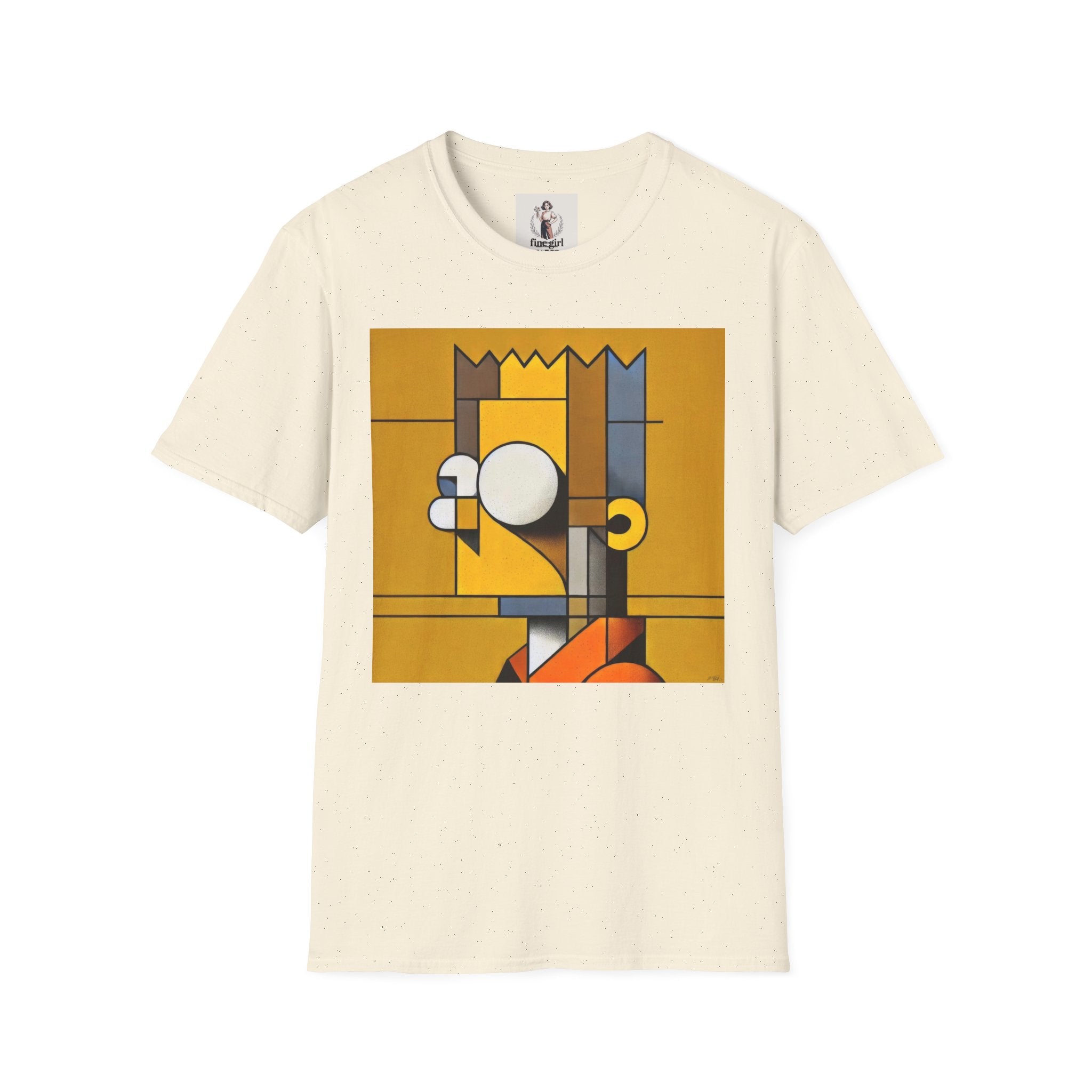 Bart Simpson TV Themed T-Shirt Unisex Softstyle T-Shirt