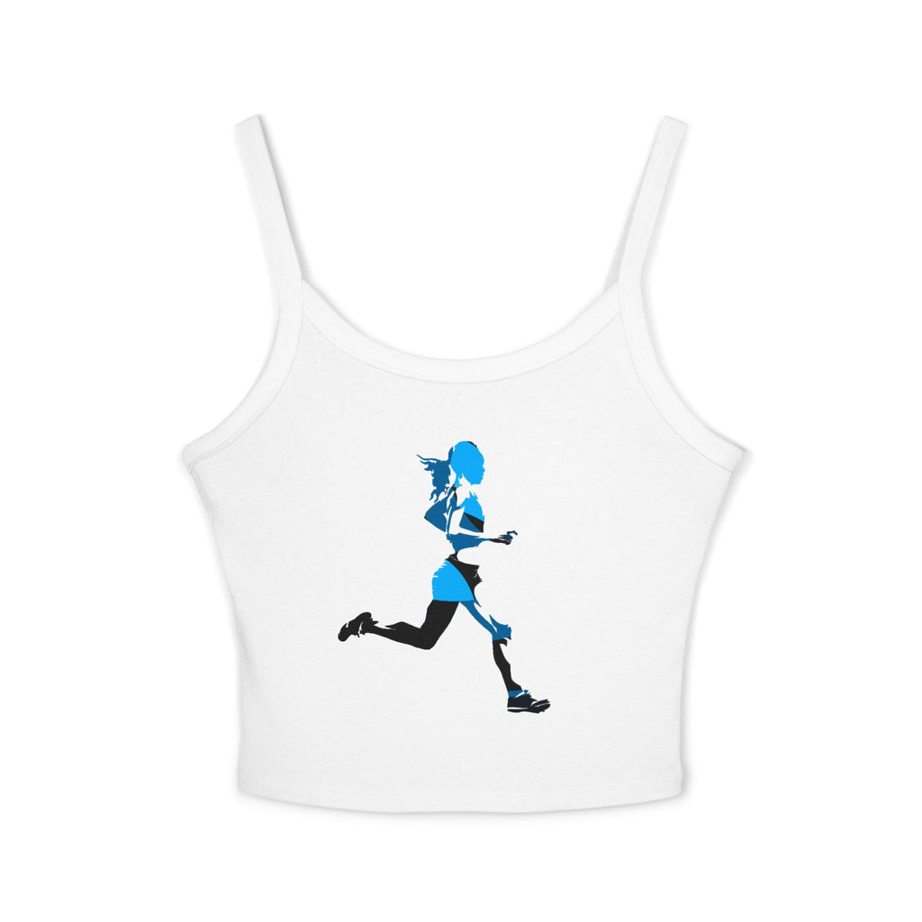 Running Woman Tank Top, Athletic Workout Top, Fitness Sleeveless Shirt, Jogging Muscle Tee, Exercise Gym Cami