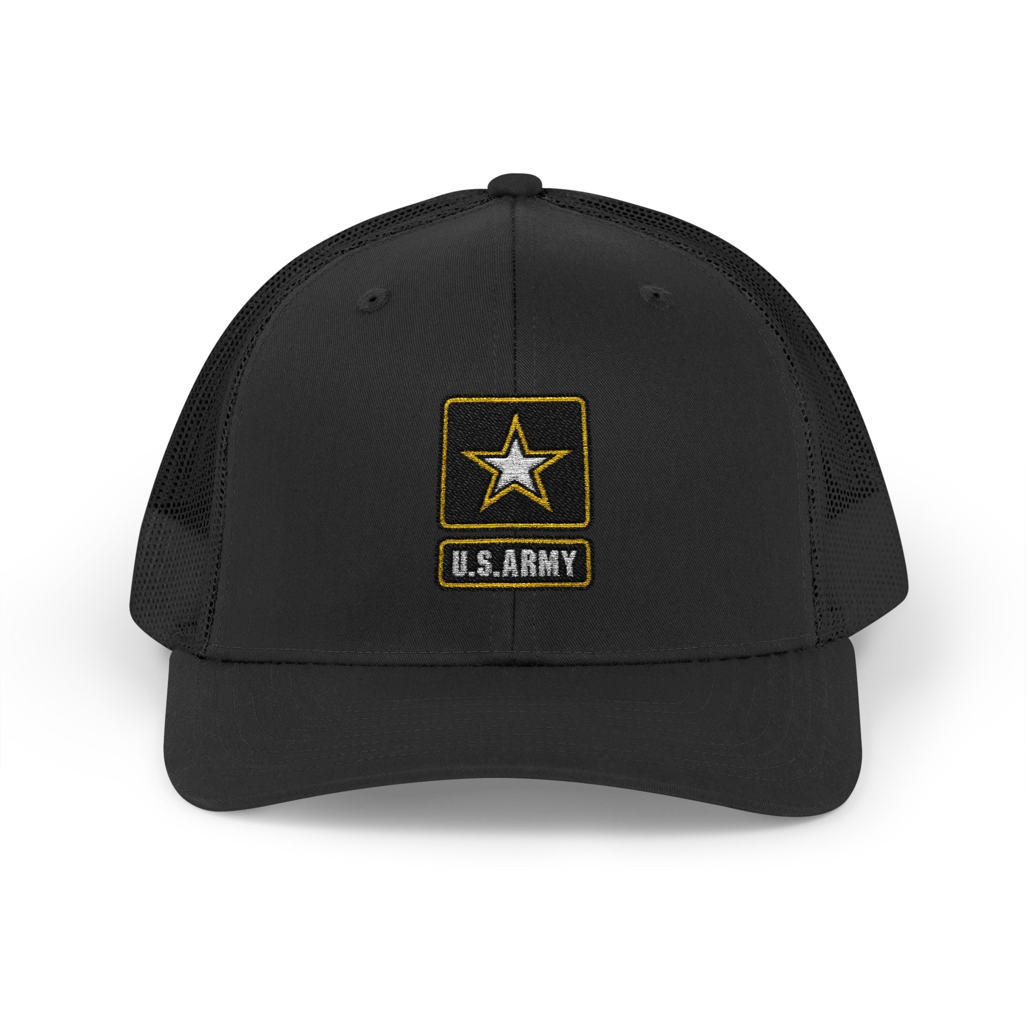 US Army Snapback Trucker Cap with Thin Red Line Design, Ideal for First Responders, Supportive Gifts, Memorials, Everyday Wear