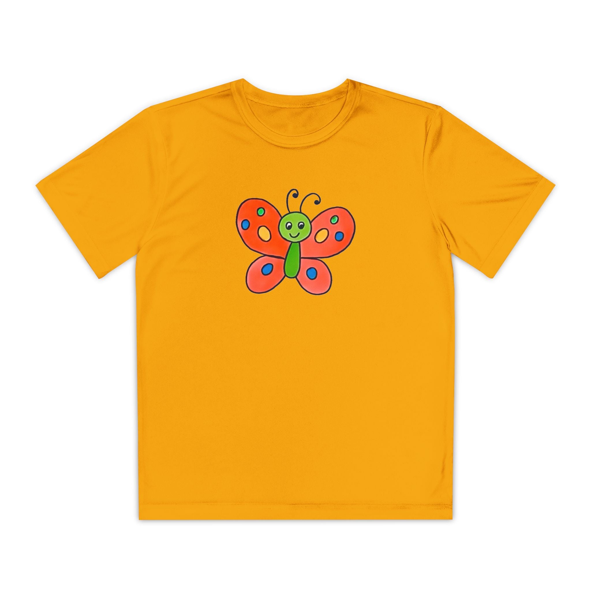 Butterffy Youth T-Shirt Sports Graphic Tee, Cool Athletic Shirt for Kids, Perfect for Sports Events, Team Spirit