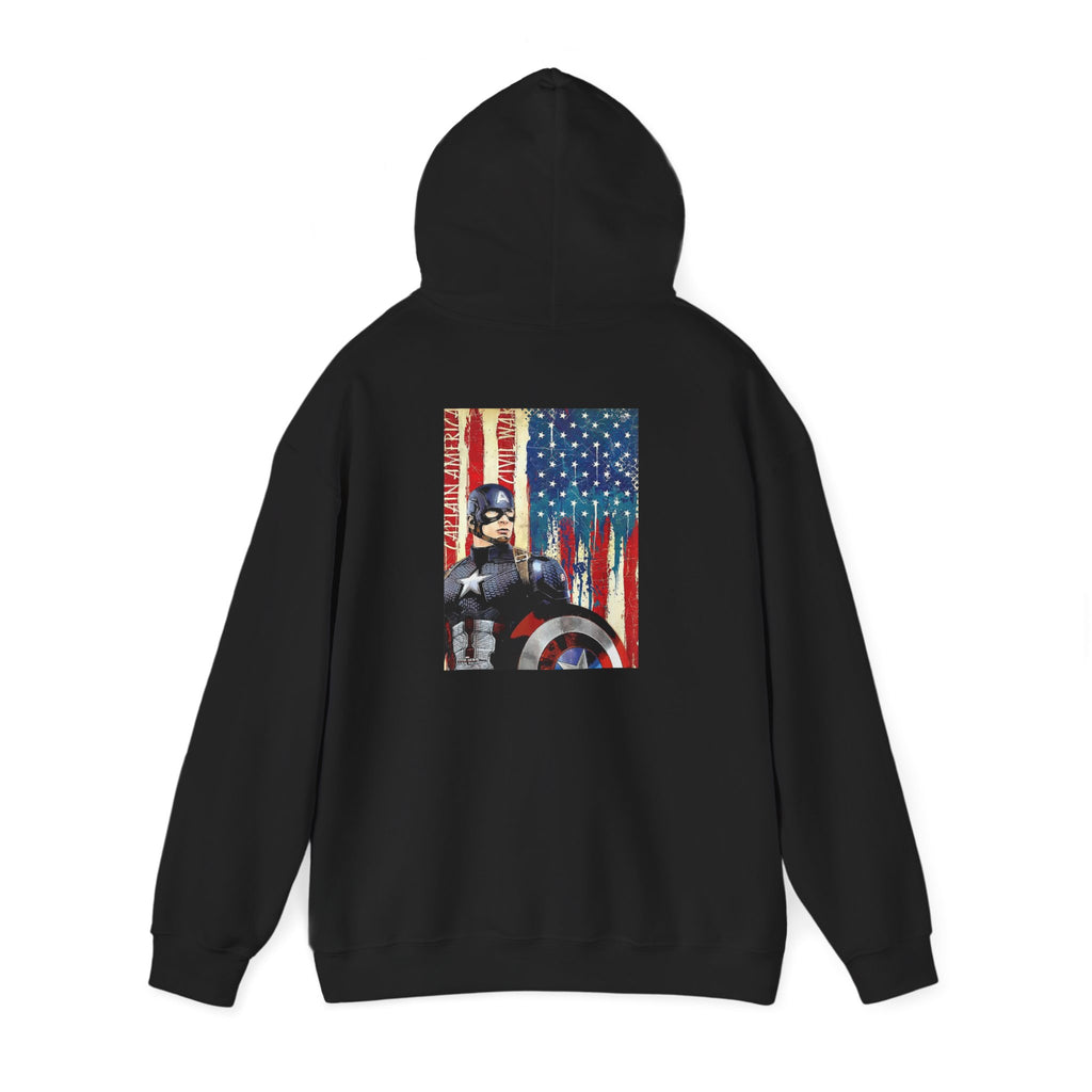 Hooded Sweatshirt - Captain America Design