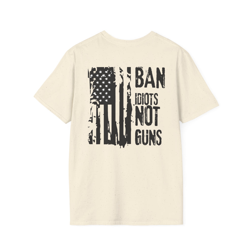 Ban Idiots Not Guns Patriotic Tshirt, American Flag Tee, 4th of July Shirt, Patriotic Graphic Tee, Unisex Patriotic