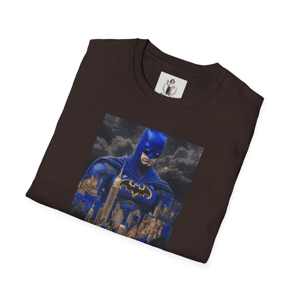 Batman Marvel Unisex Softstyle T-Shirt, Comic Book Tee, Geeky Clothing, Cosplay Costume Top