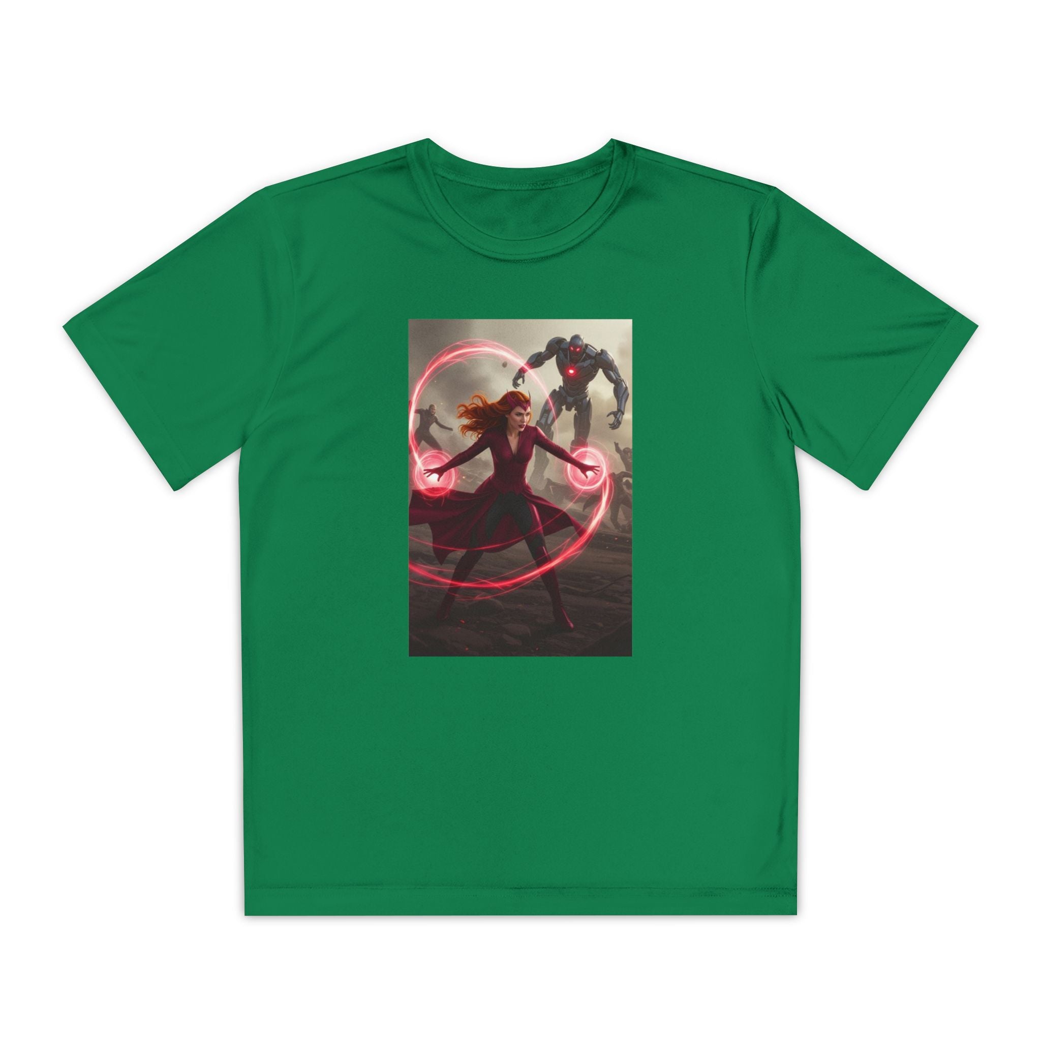 Superhero Youth T-Shirt Sports Graphic Tee, Cool Athletic Shirt for Kids