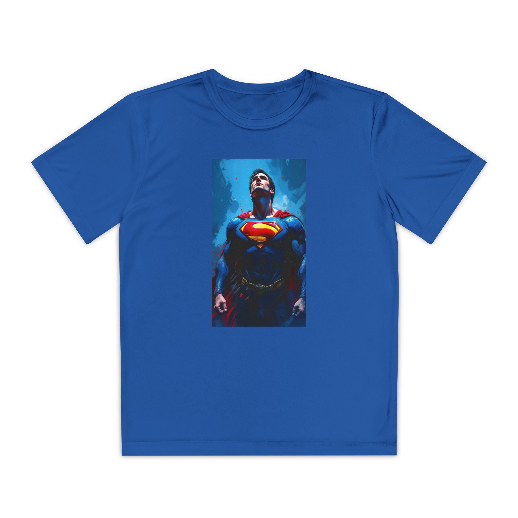 Superman Superhero Marvel T-Shirt, Youth Competitor Tee,  Kids Comic Book Hero Top, Children's Graphic Tee, Youth Super Power T-Shirt