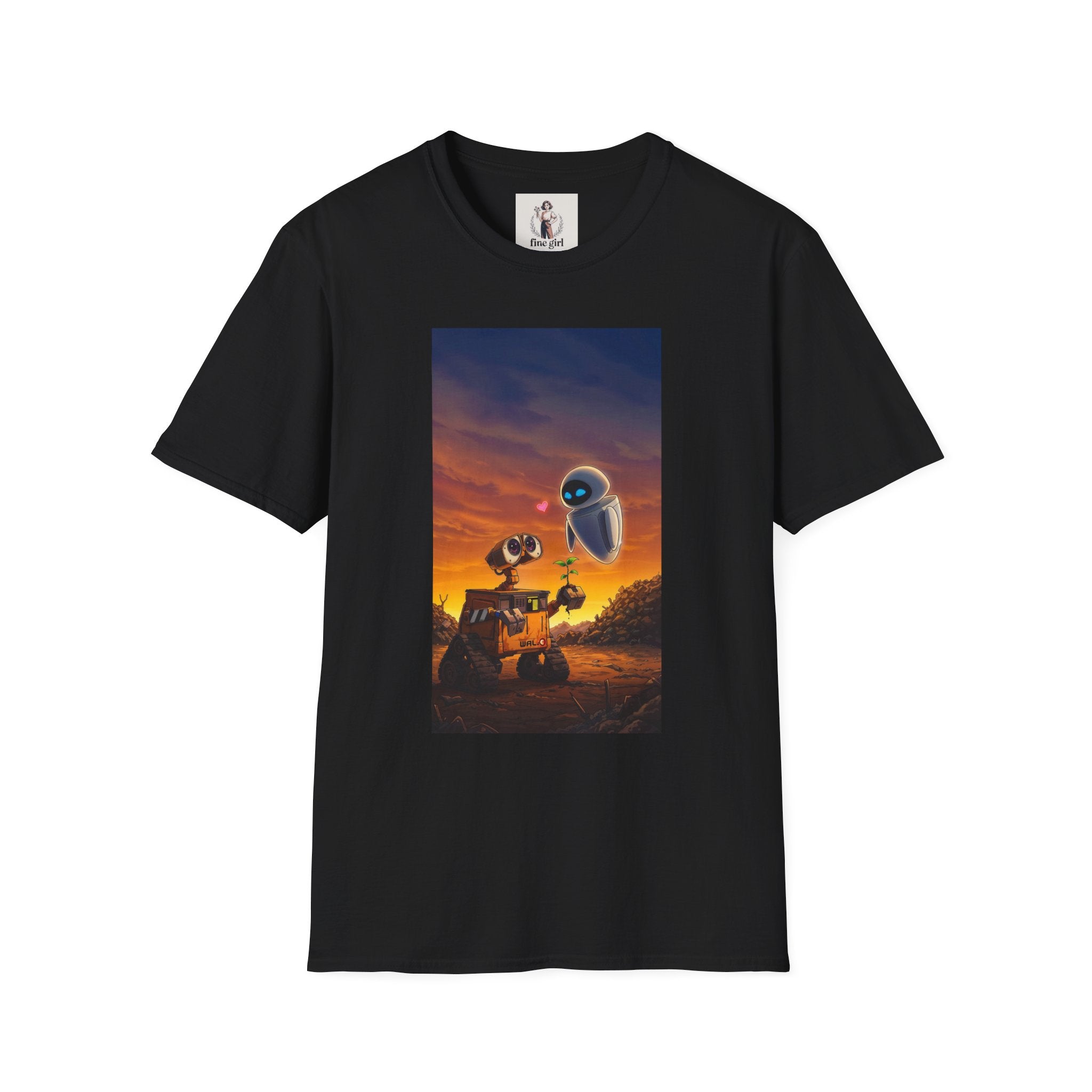 Wall-E Pixar Animation Unisex T-Shirt, Walt Disney Tee, Movie Lover Gift, Graphic Novelty Shirt, Cartoon Character Apparel