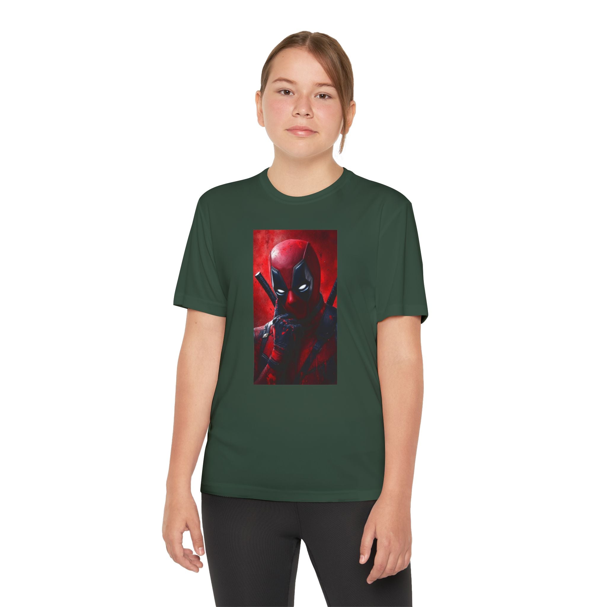 Deadpool Superhero Marvel Patriotic, Kids Graphic T-Shirt, Boys Hero Top, Girls Comic Book Clothing, Birthday