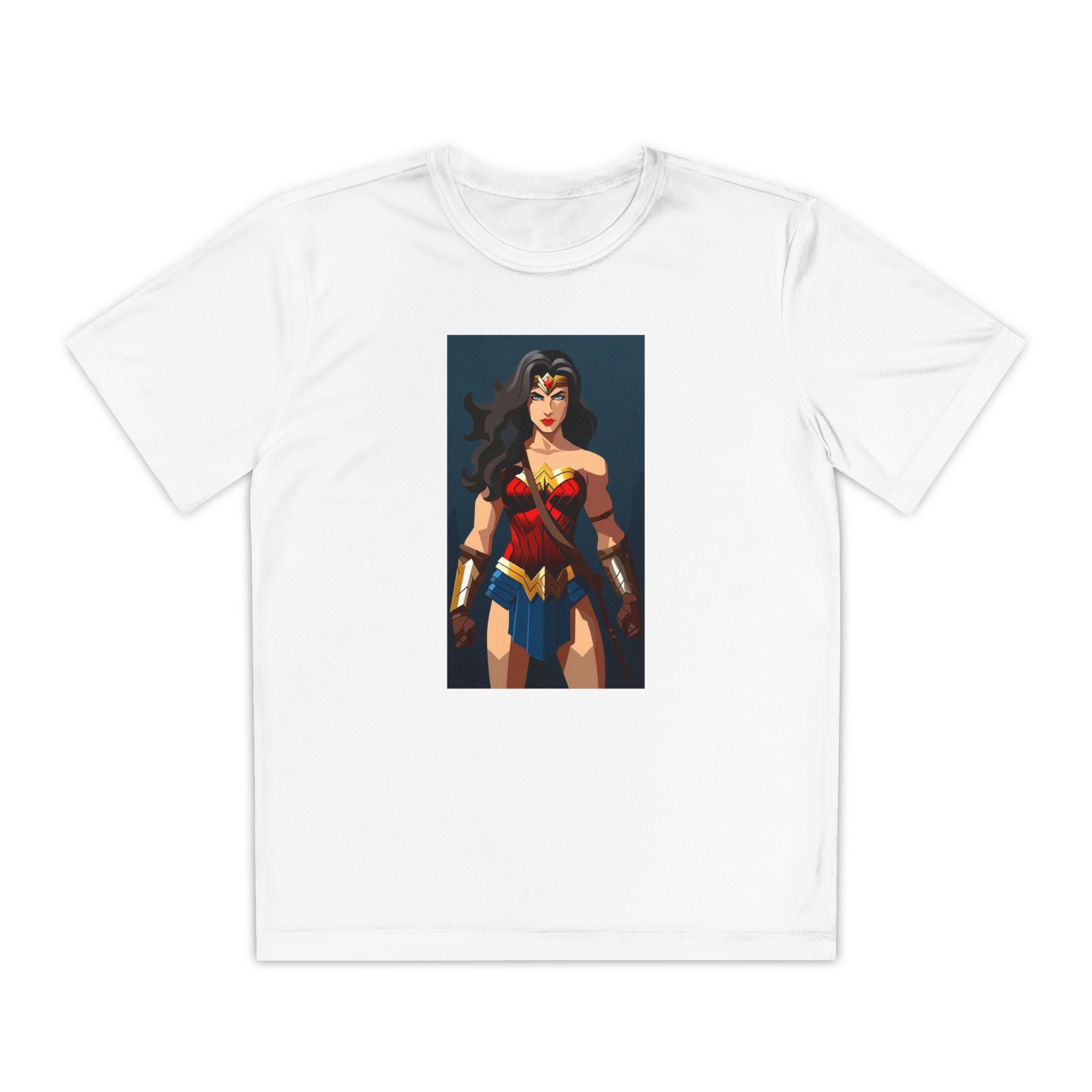 Superhero Youth T-Shirt Sports Graphic Tee, Cool Athletic Shirt for Kids