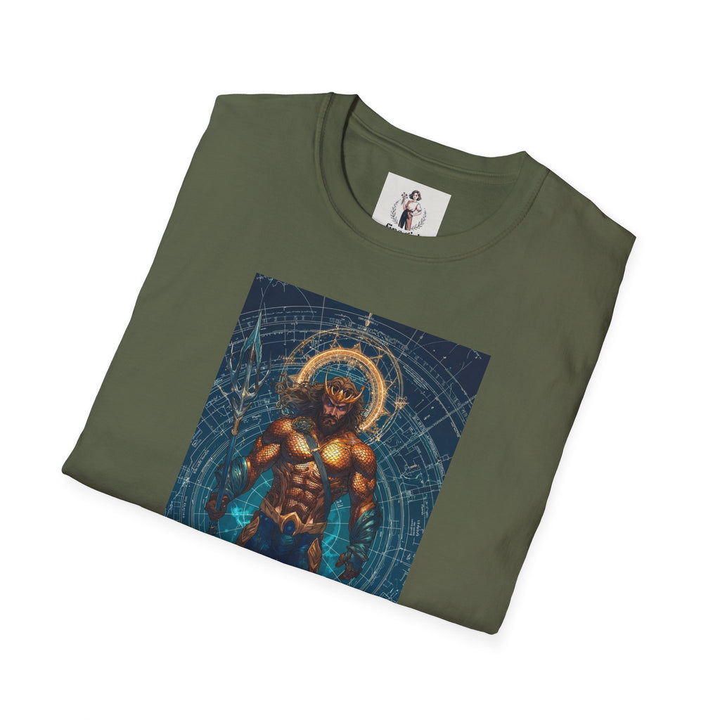 Aquaman Superhero Marvel Unisex Softstyle T-Shirt, Comic Book Tee, Geeky Clothing, Cosplay Costume Top